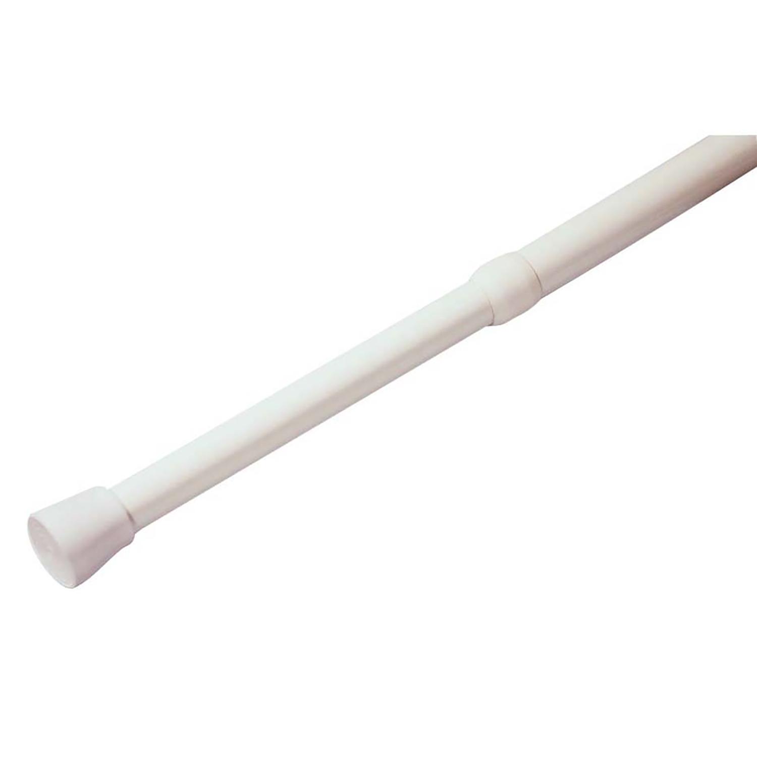 Adjustable Shower Rod White 36" to 62"
