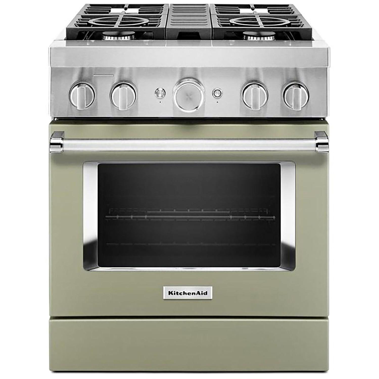 30" Dual Fuel Range w/ Even-Heat™ True Convection Green