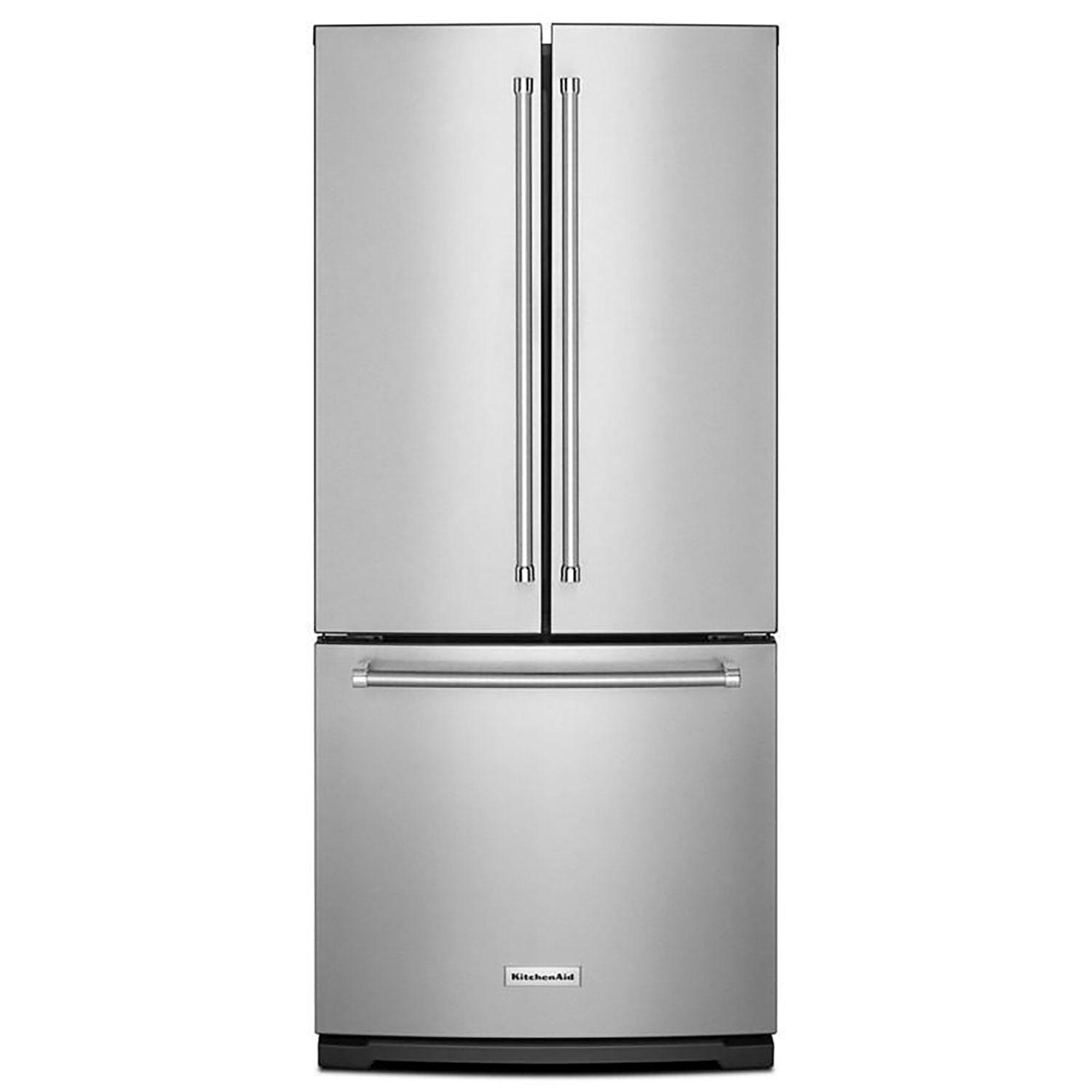 30" 20cf French Door Refrigerator with Water Stainless Steel