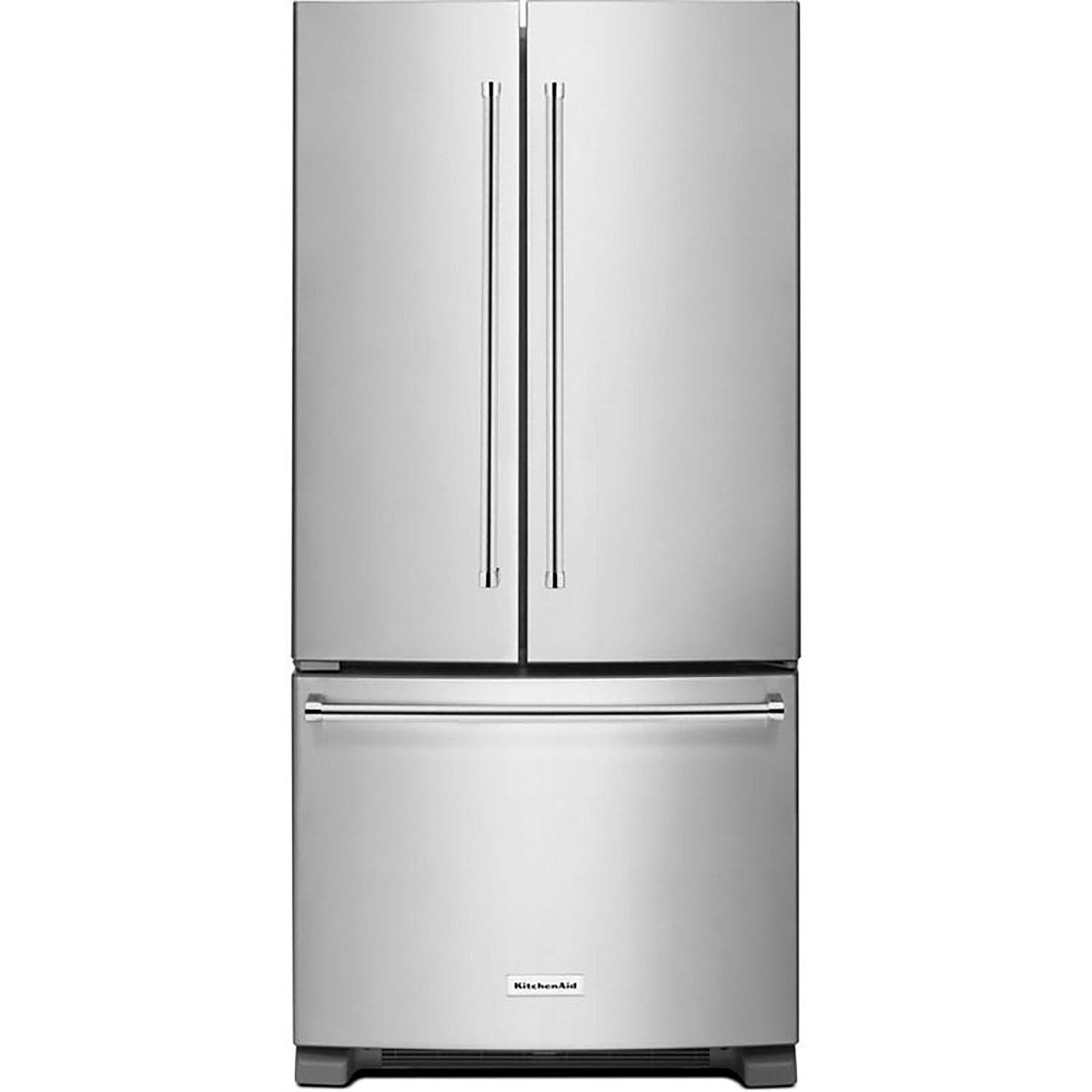 33" 22cf Freestanding French 3-Door Refrigerator