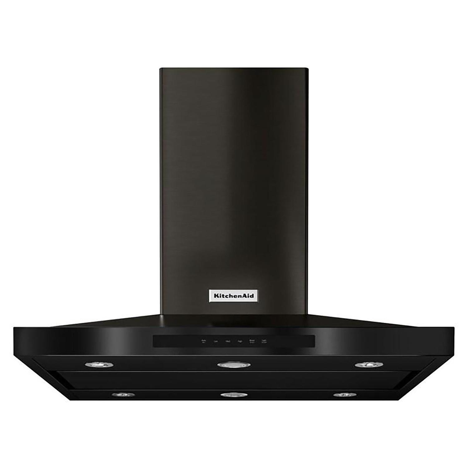 36" Island Hood Black Stainless