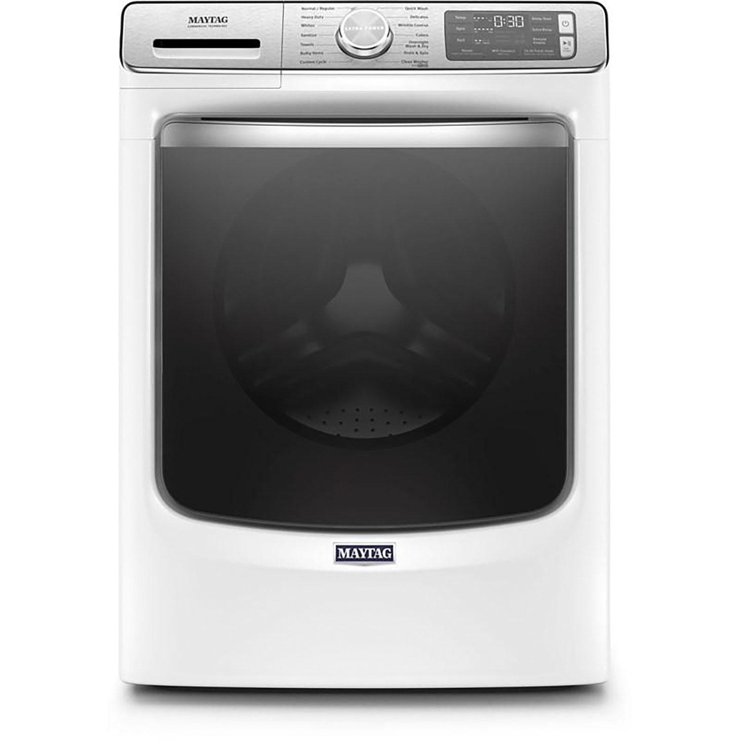 5.8cf Front Loading Washer with Extra Power button White