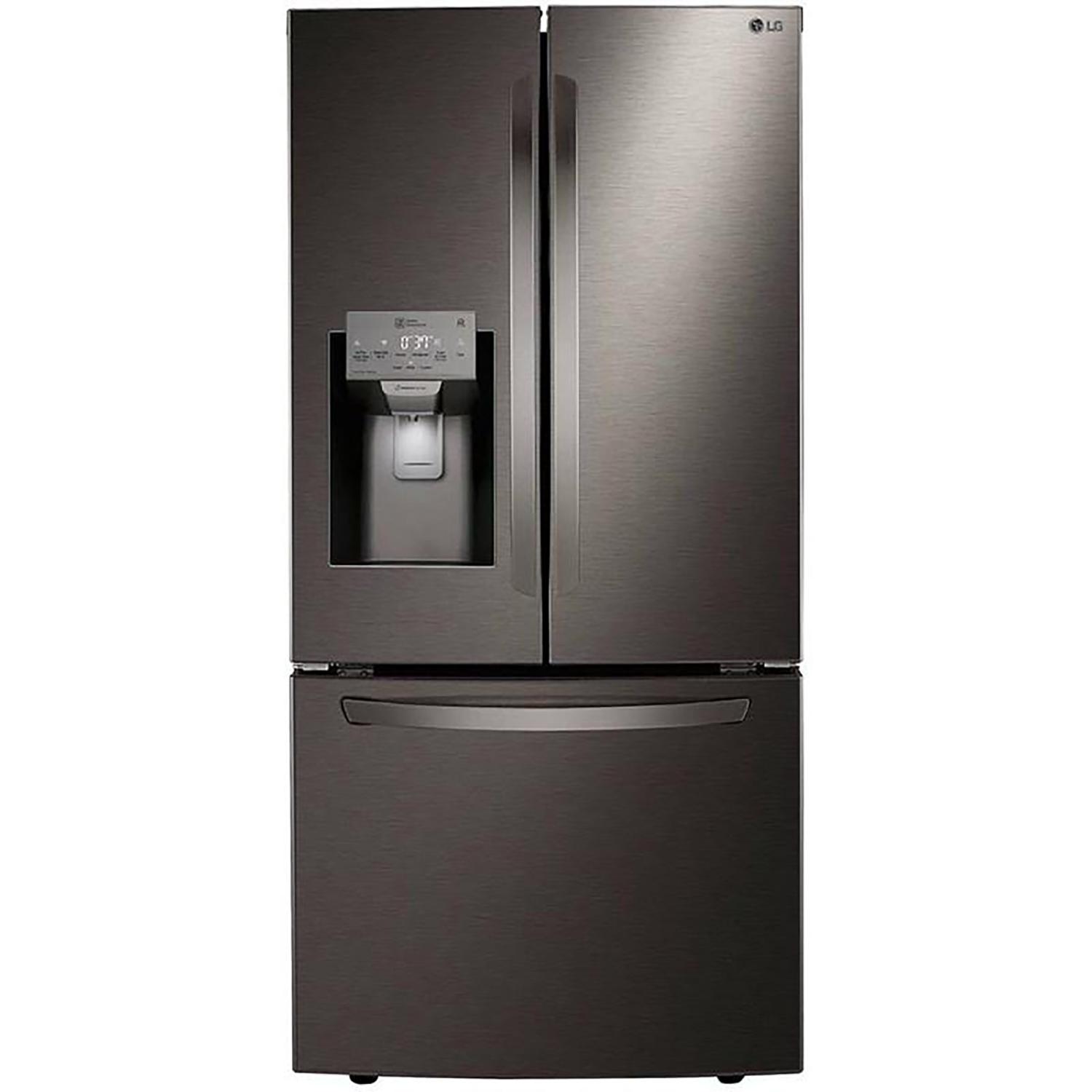 33" 24.5 cu.ft. 3-Door Refrigerator with Water & Ice