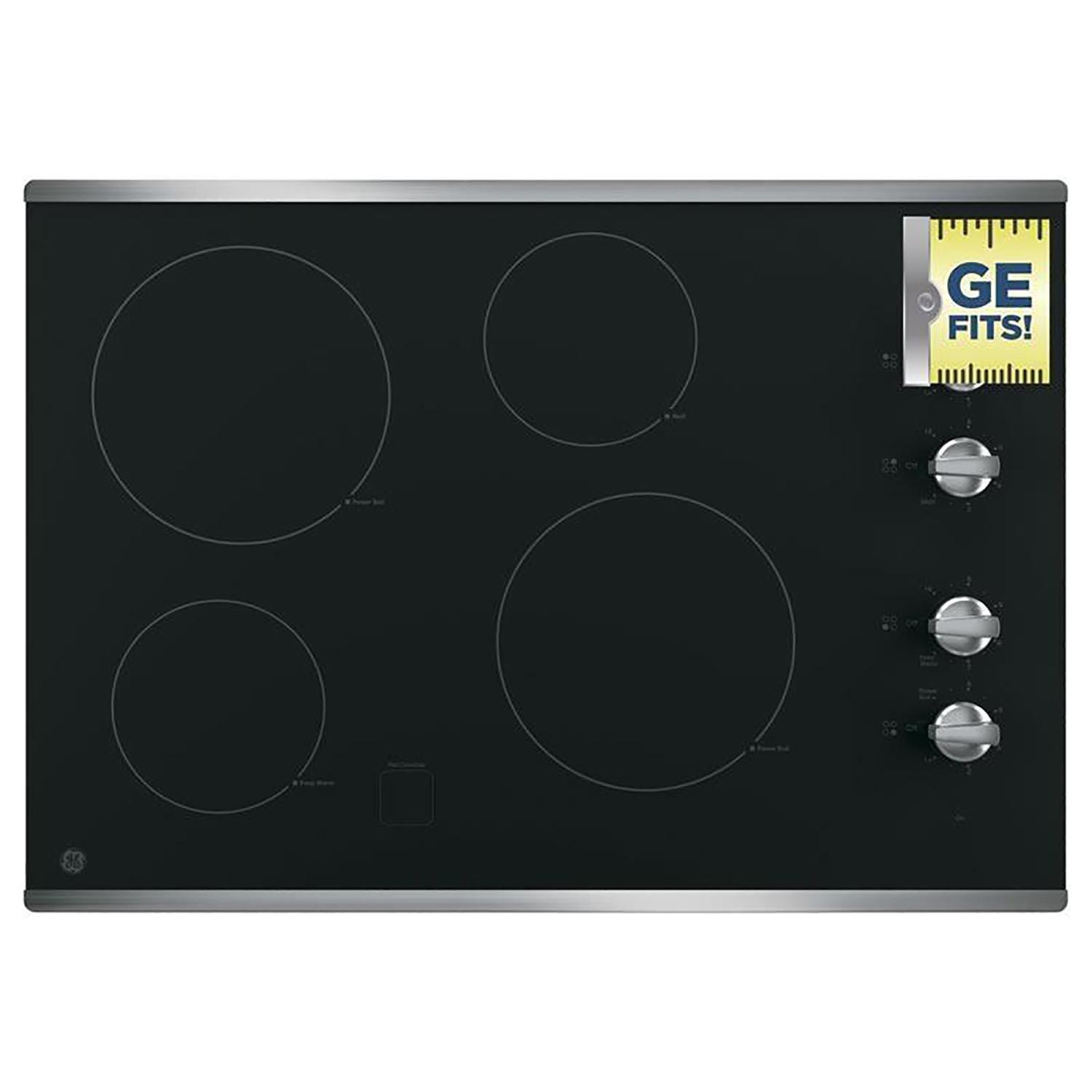 30" Cooktop with 4 Elements including Power Boil Stainless