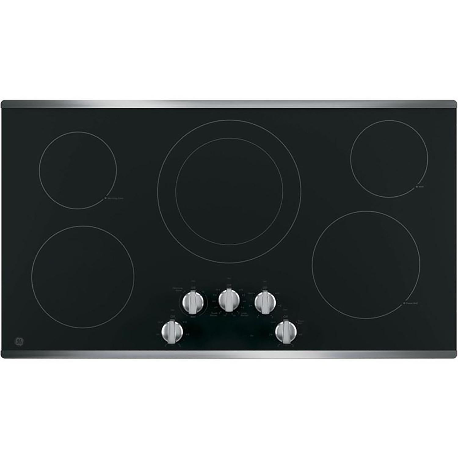 36" Electric Cooktop with 5 Elements - Stainless Steel