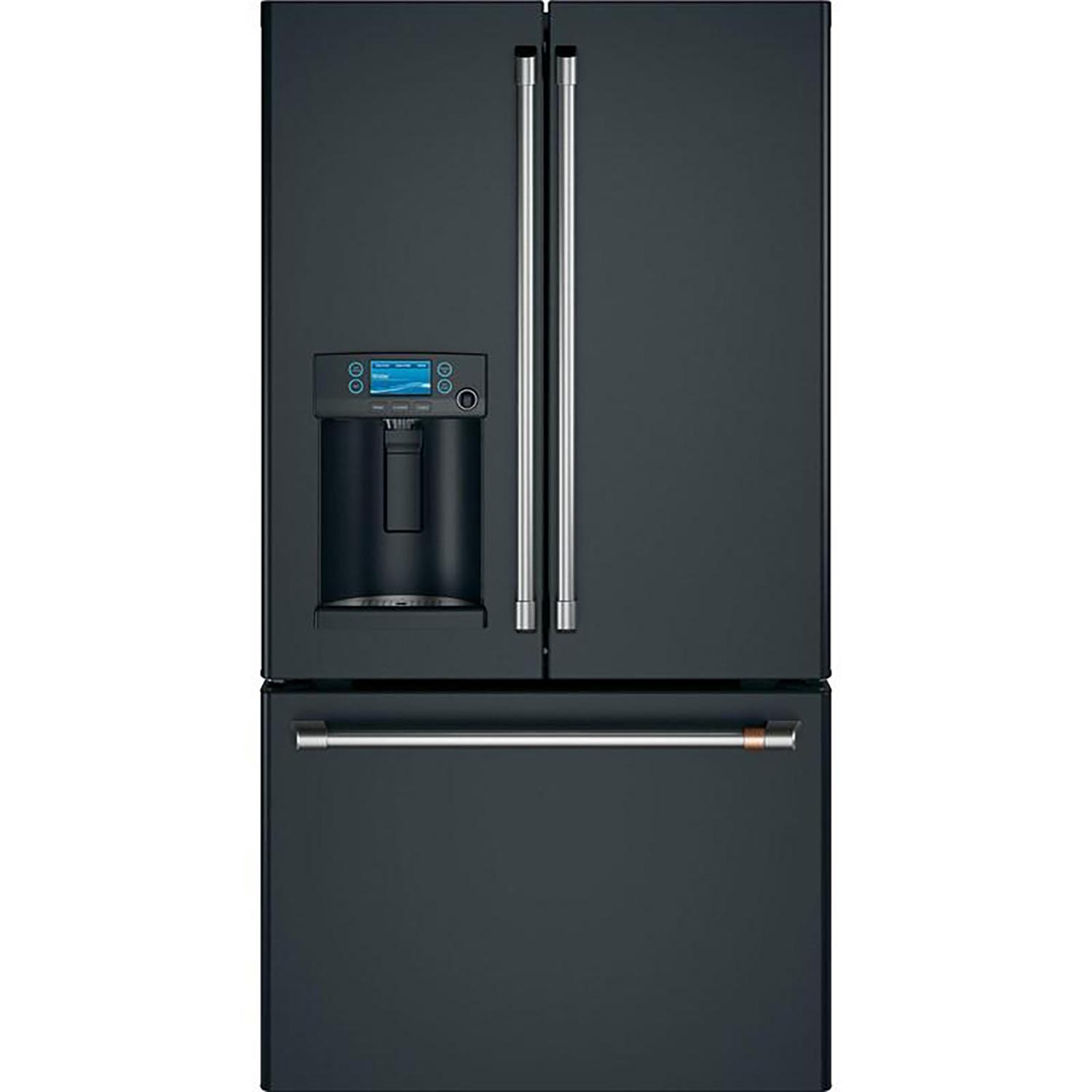 36" 22.2cf Counter-Depth 3-Door Refrigerator Black