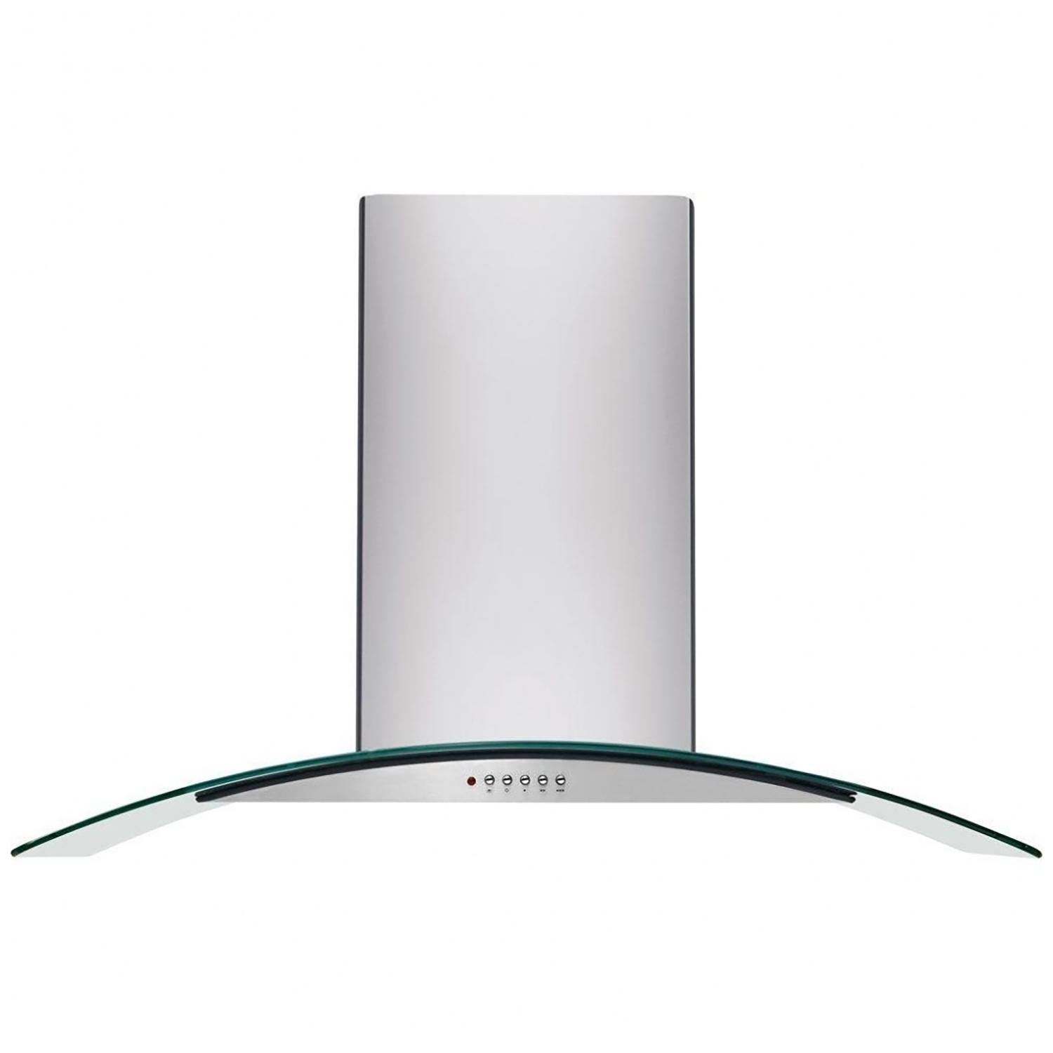 42" Glass Canopy Island Hood