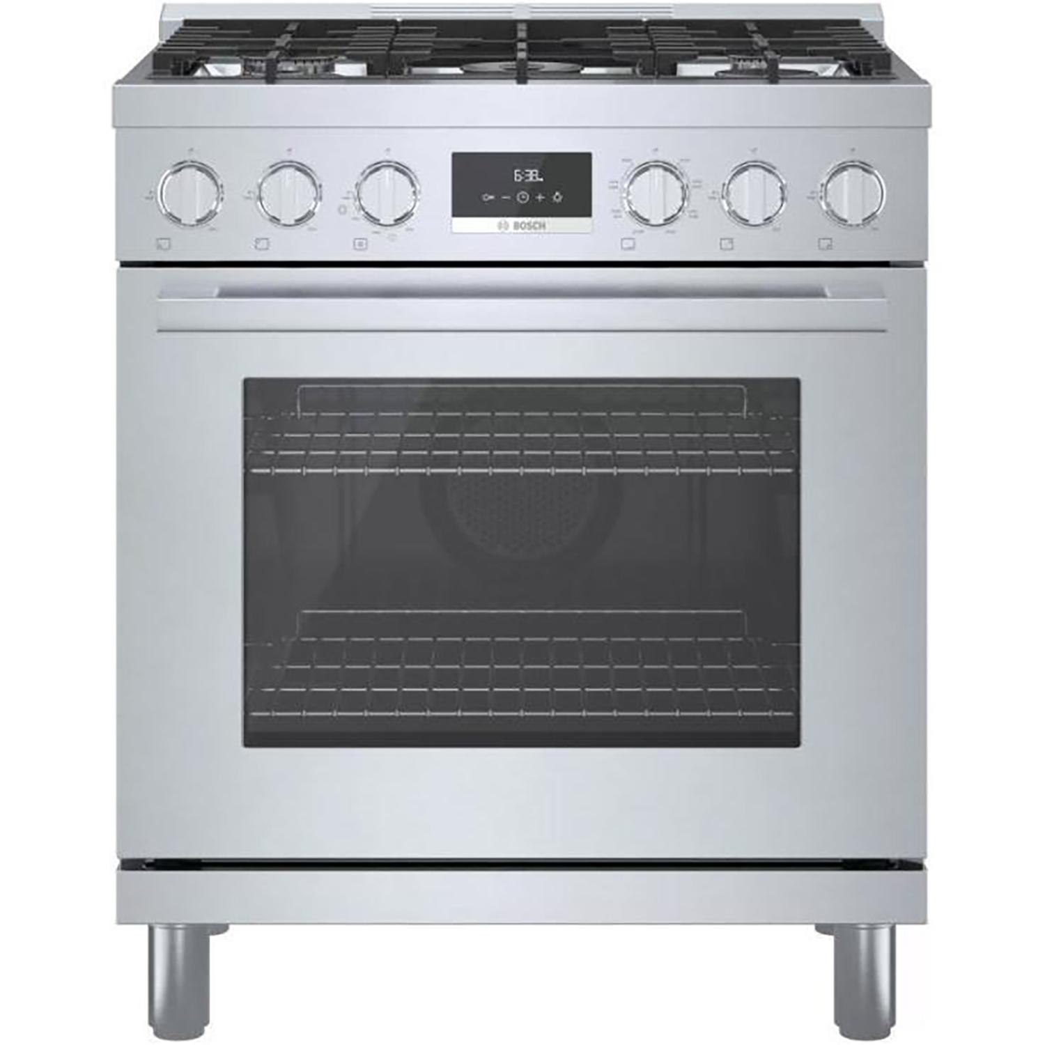 30" Dual Fuel Range with Convection Tech Stainless Steel
