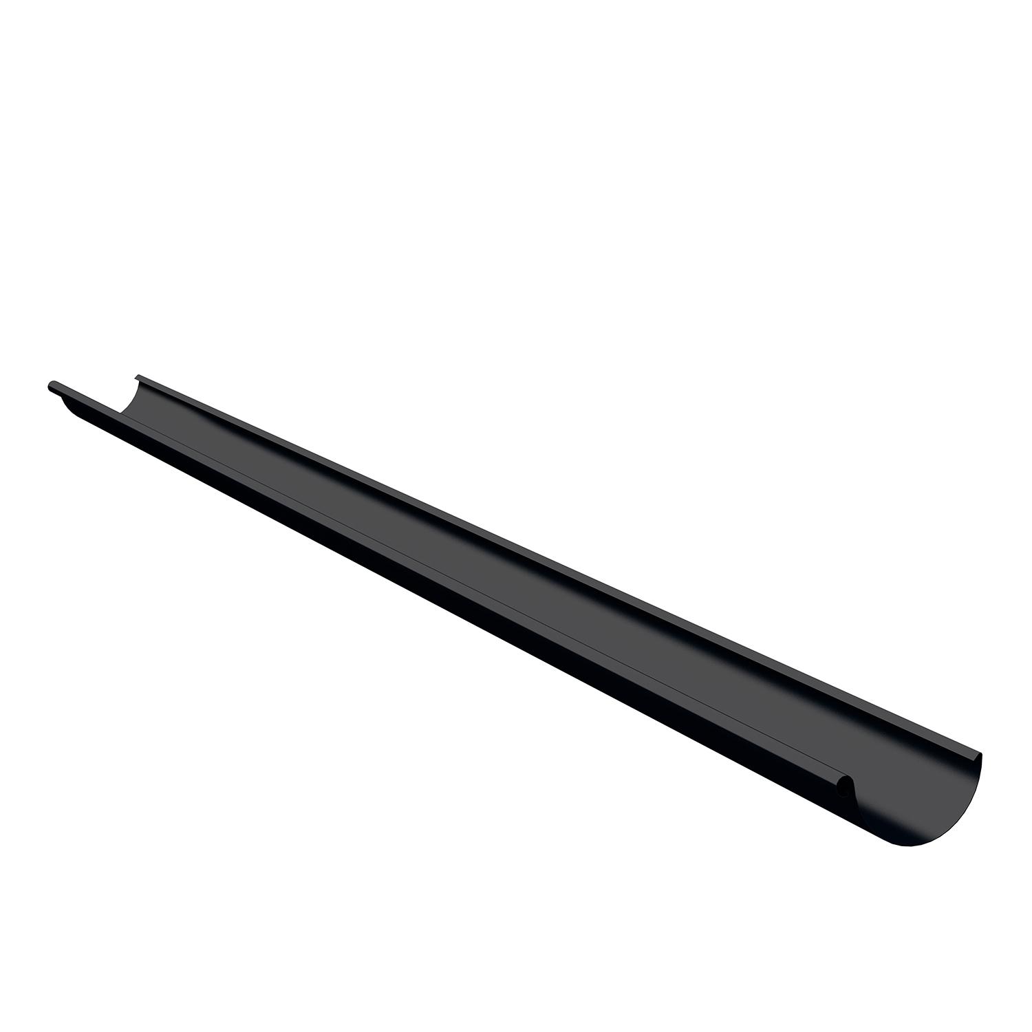 6" Half Round Gutter 10'- Black
