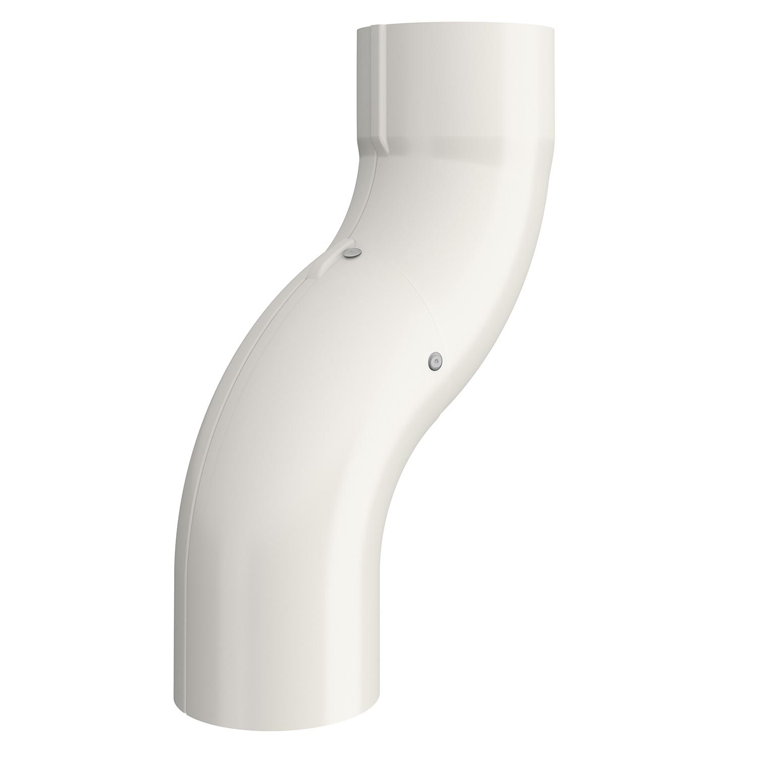 4" Offset 4" White