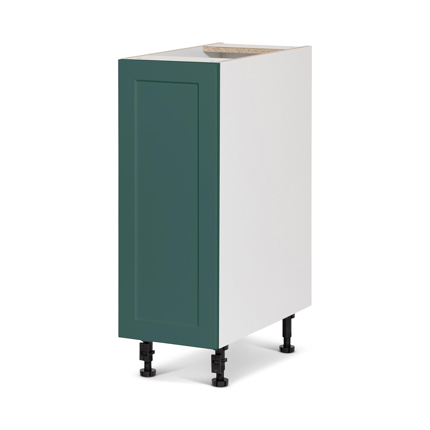 Base Cabinet 1 Door 12 Shaker Dark Green Luminia