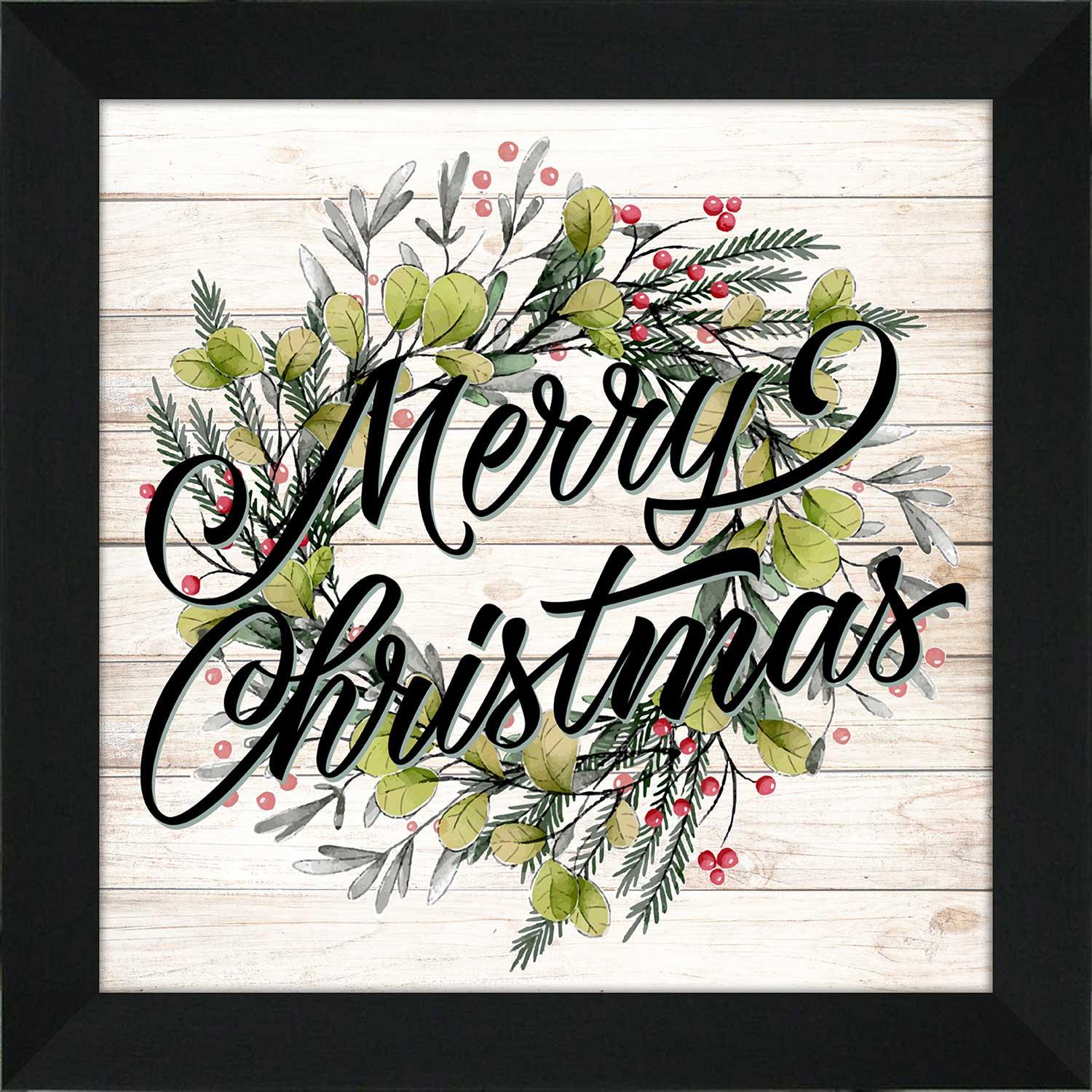 Merry Christmas Wreath 22"x22"
