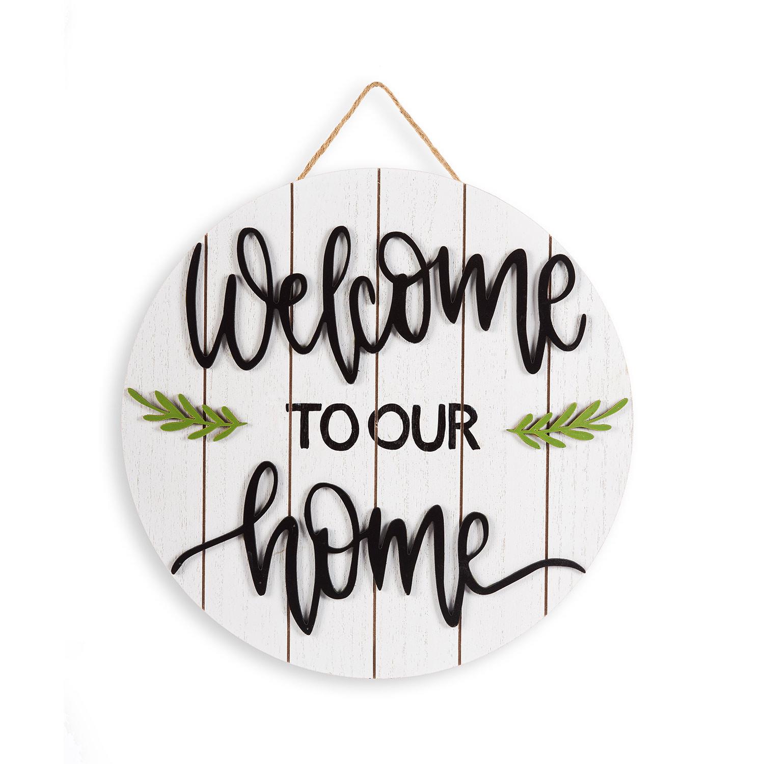 Round Front Door Welcome To Our Home