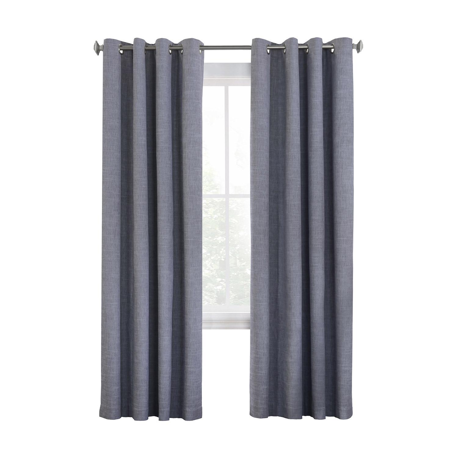 Maya Blackout Grommet Curtain Panel 52 x 84 Blue