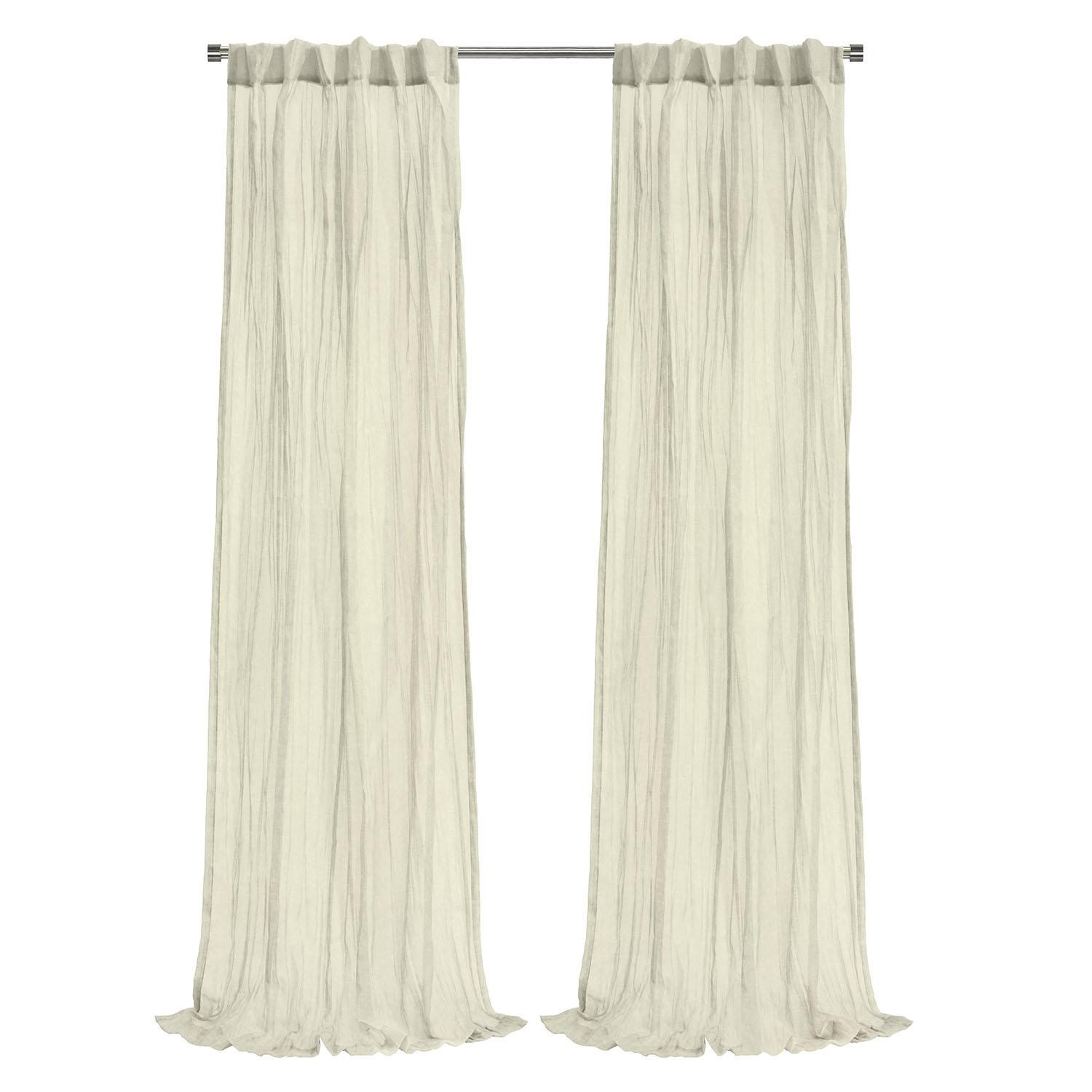 Paloma Sheer Dual Header Curtain Panel 52 x 84
