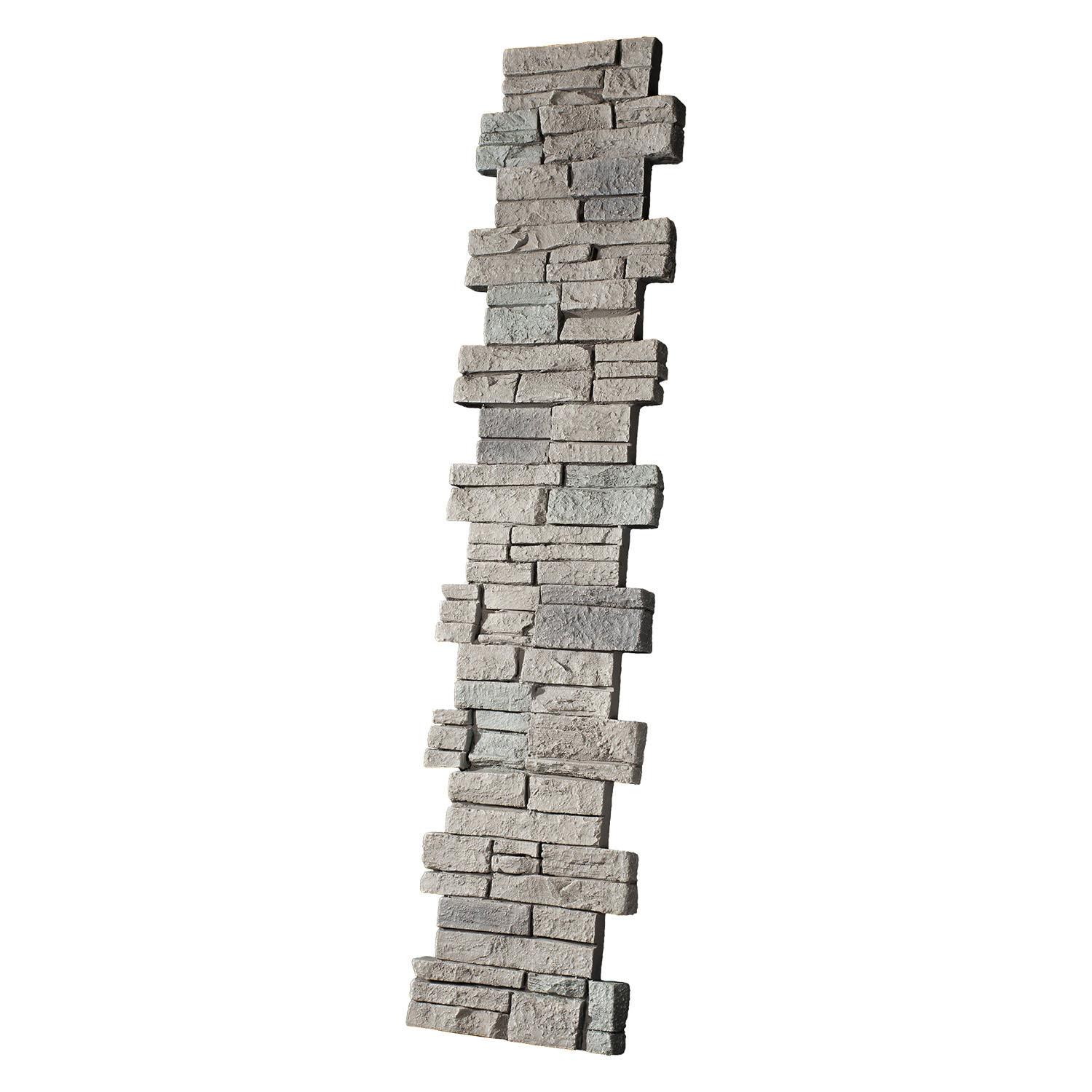 Stacked Stone Pillar Panel 8" ID x 48"