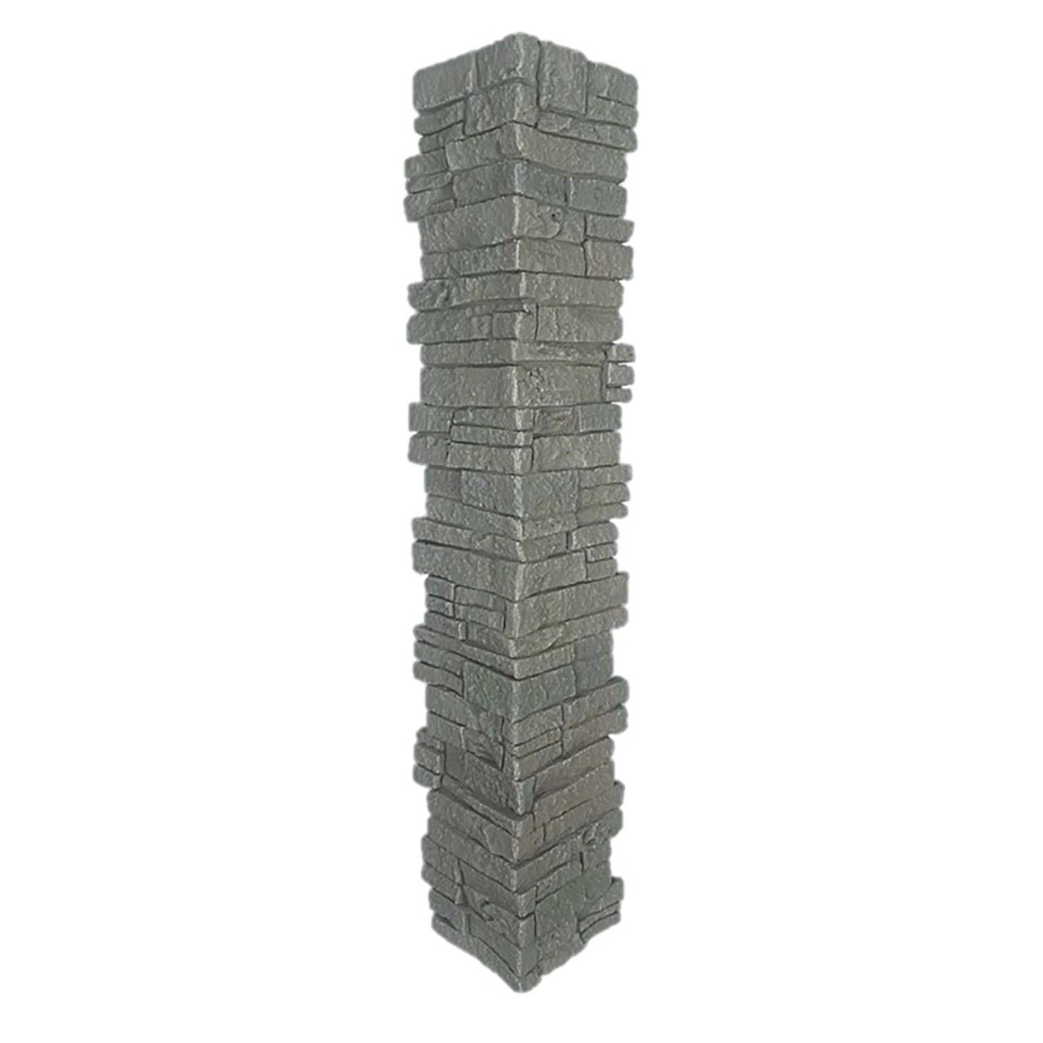 Stacked Stone Post Cover Set 6" ID x 44"