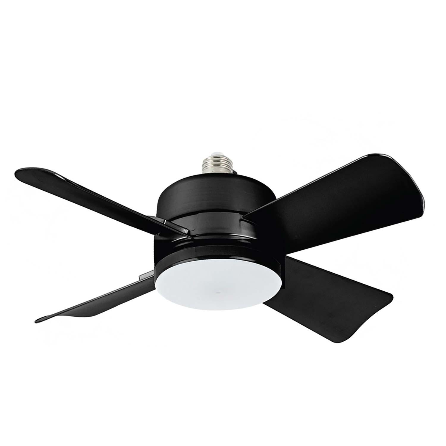 Bell And Howell Socket Fan Light - Black