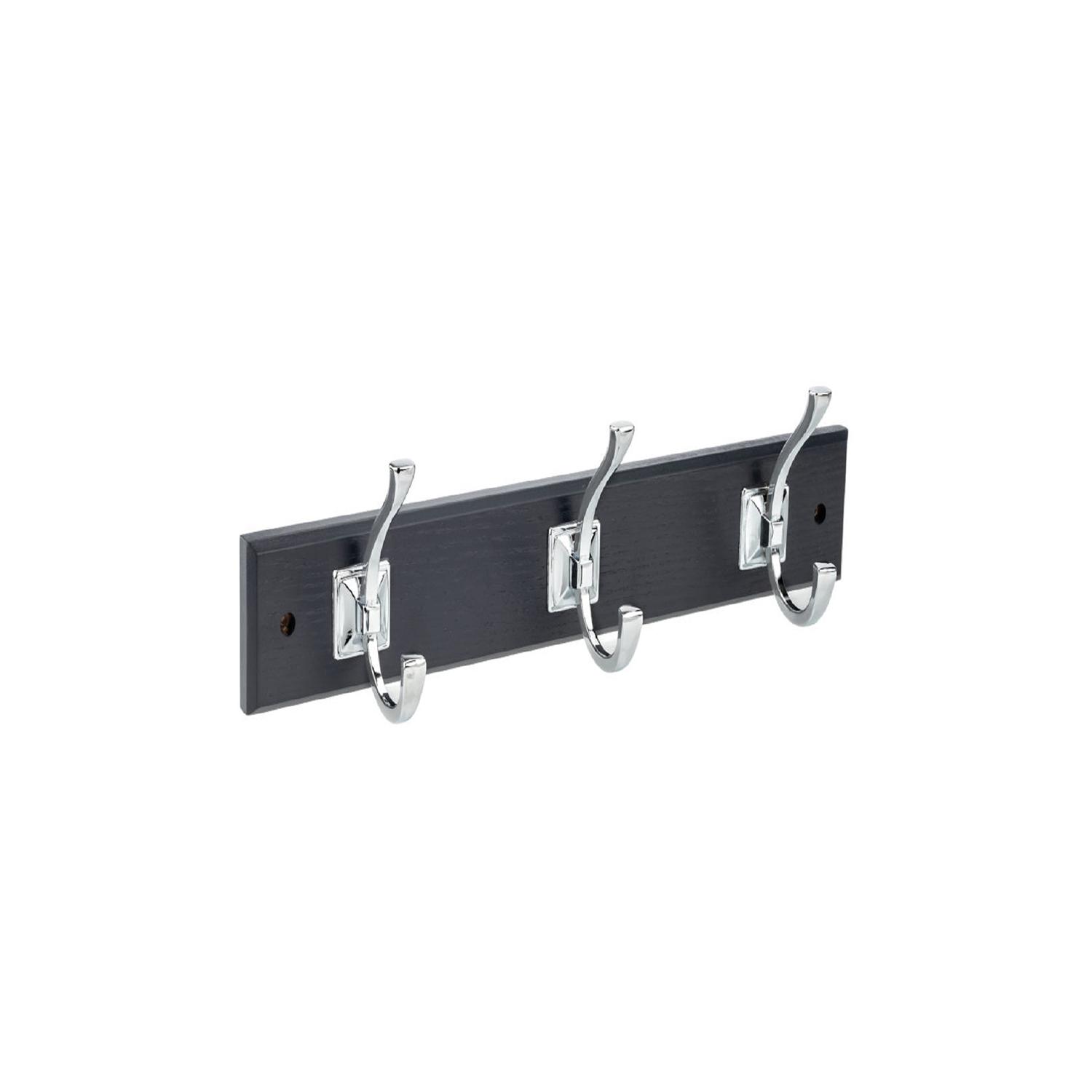 Transitional Hook Board 18" Gray/Chrome