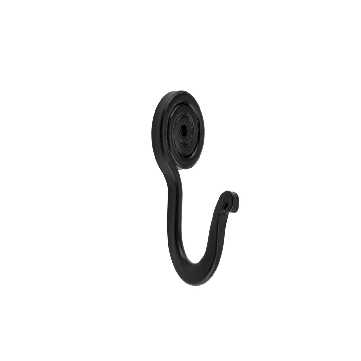 Classic Iron Hook 66x37mm- Matte Black
