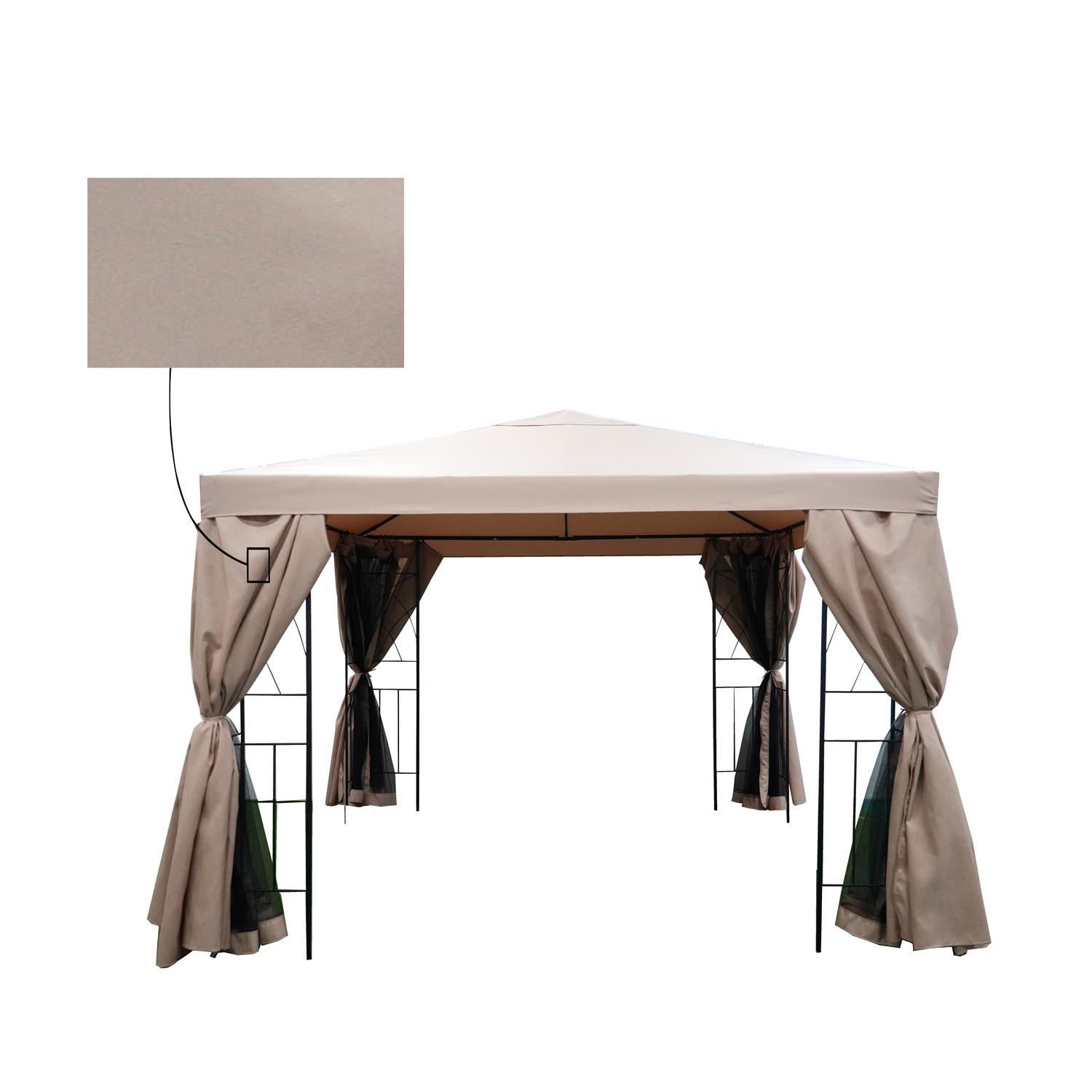 Arch Gazebo Curtains 10X10 - Beige