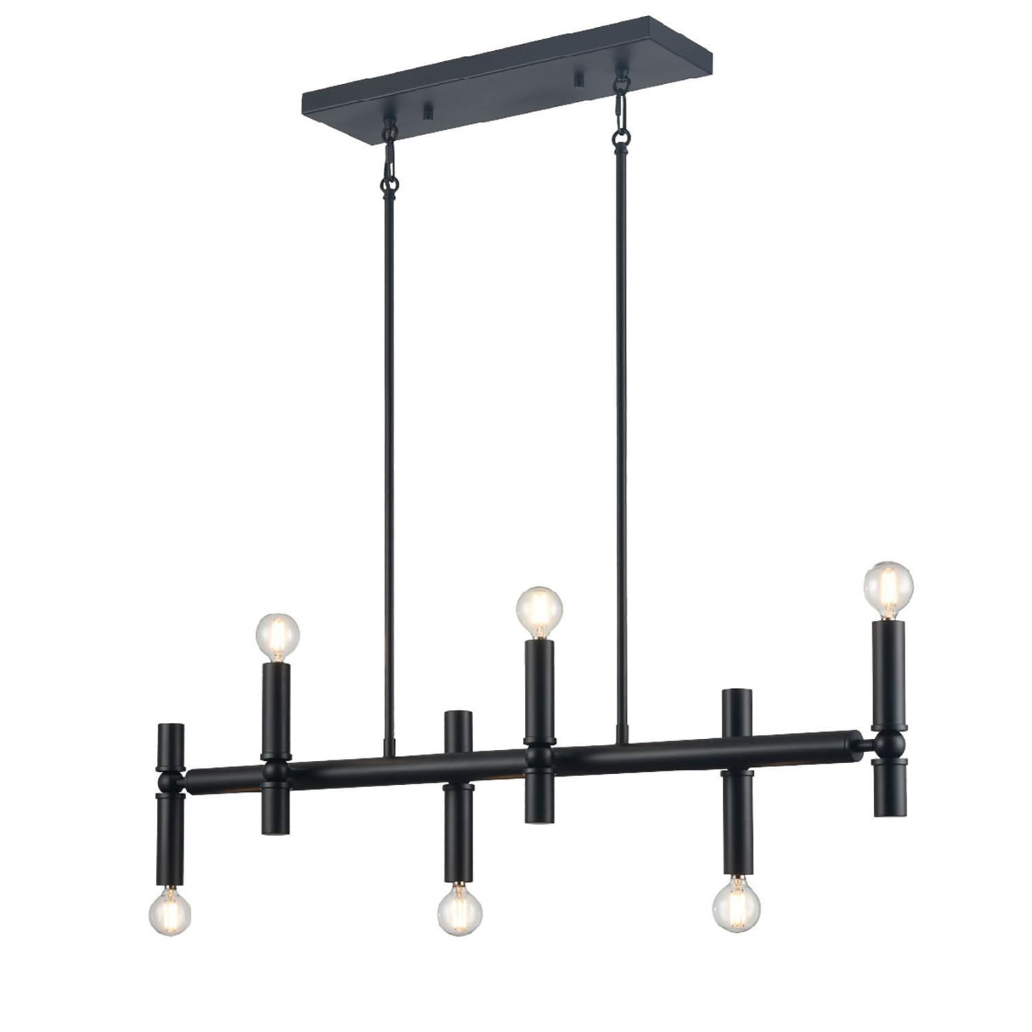Suspension Linéaire Klondike 6 Lumières