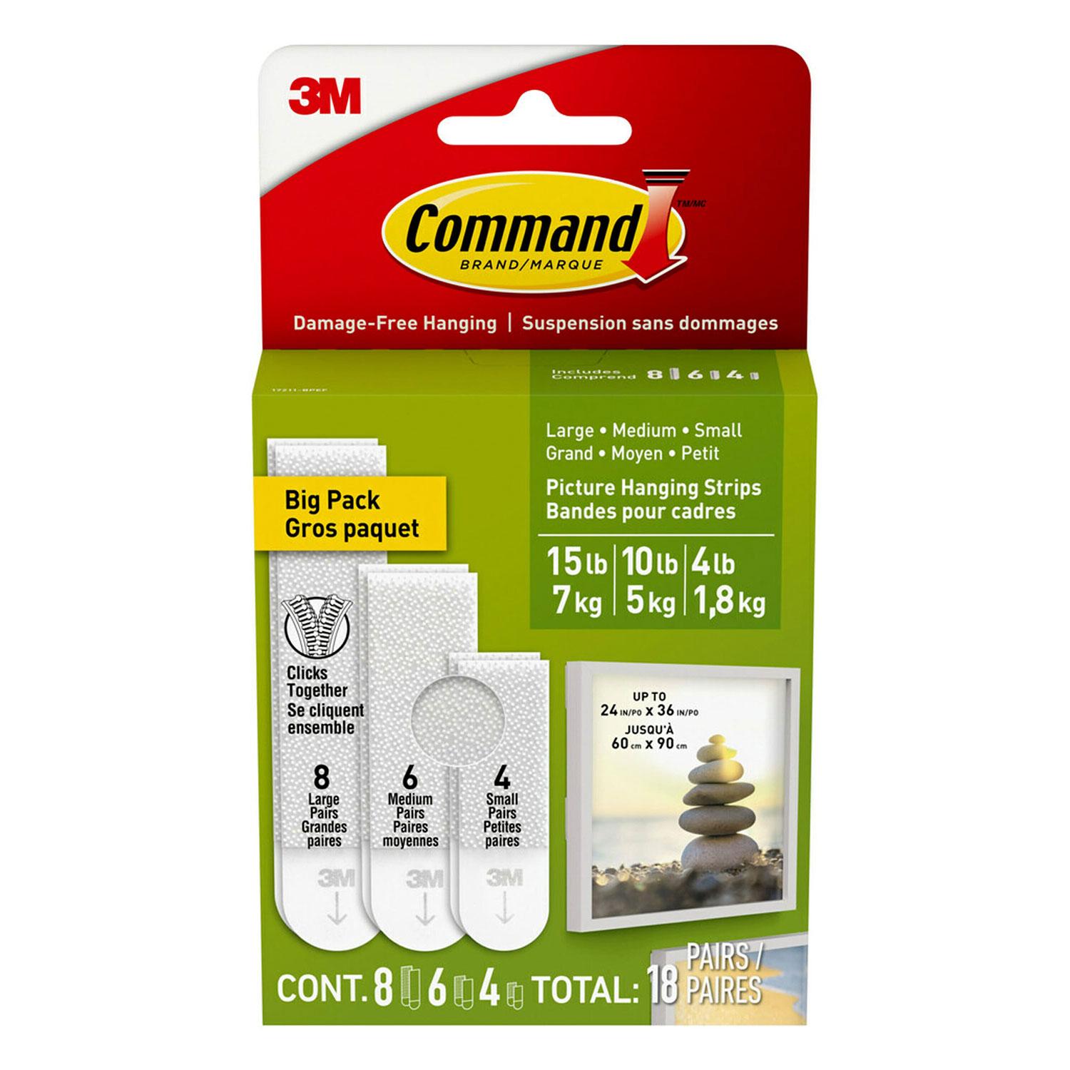 Command Assorted Picture Hanging Strips, Big Pack