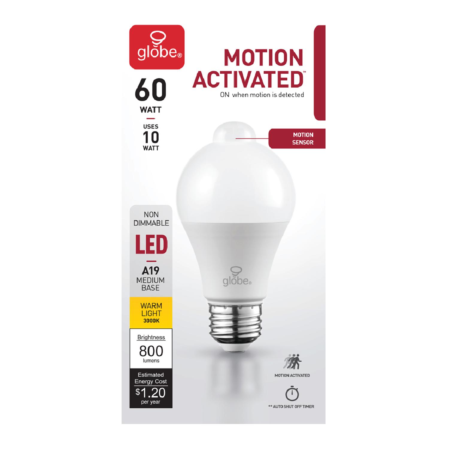 A19 10W Motion Sensor LED Bulb