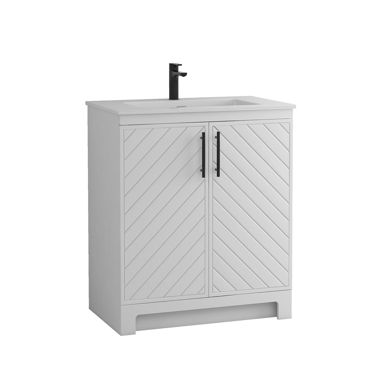 Combo de vanité style porte Chevron 30"
