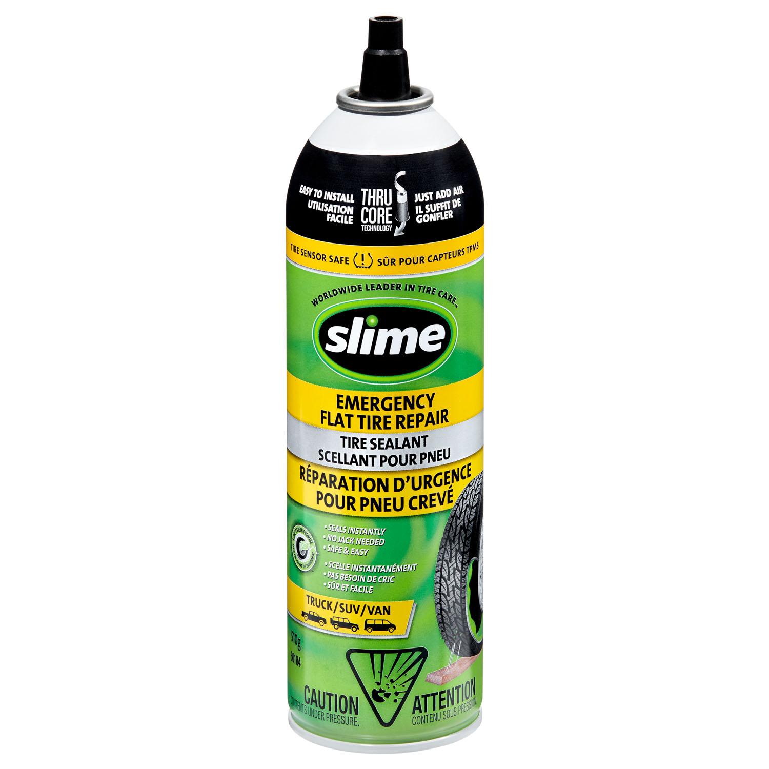 Slime Thru-Core Emergency Tire Sealant, TPMS Safe- 510g
