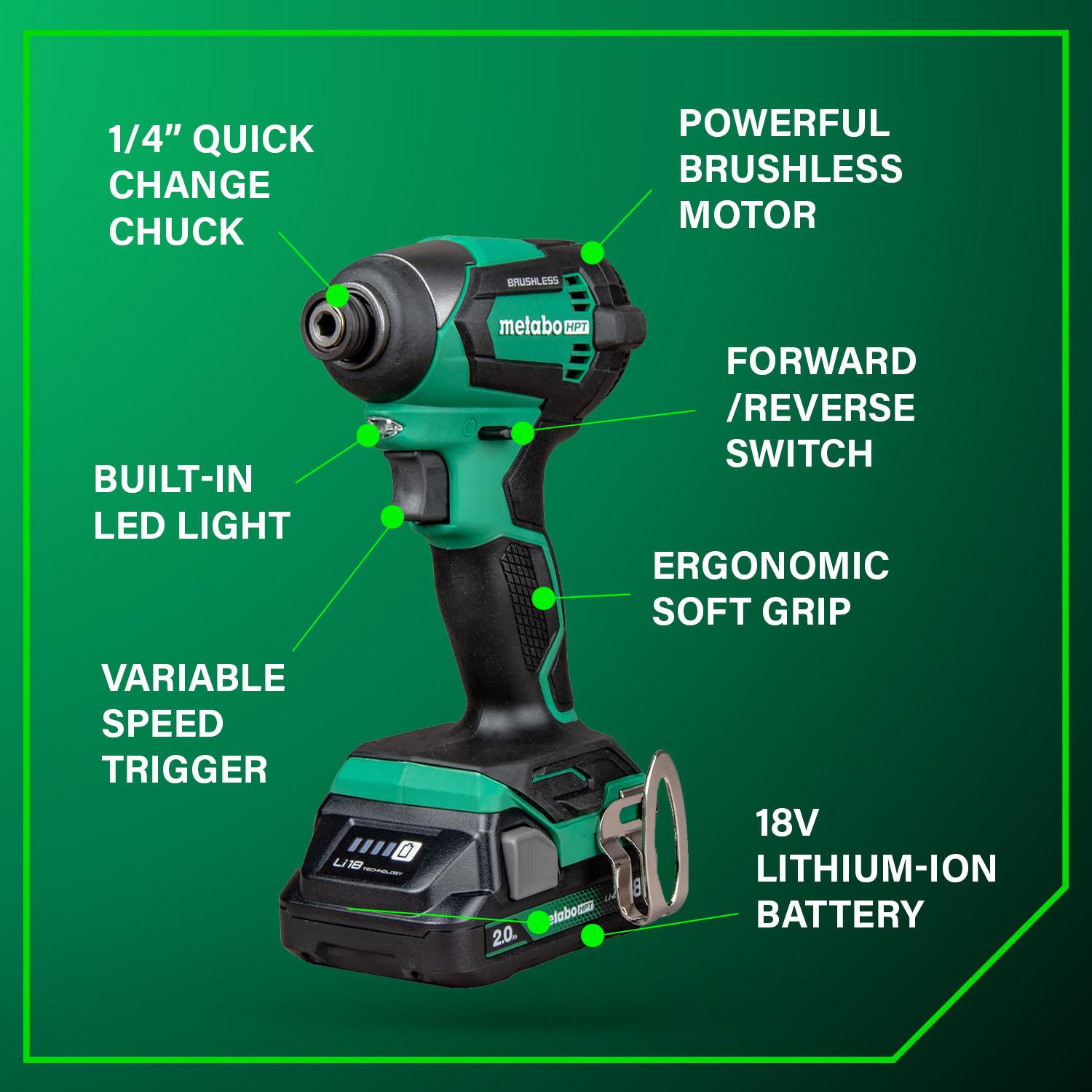 Metabo 18V MultiVolt Cordless Brushless Driver Drill Kit