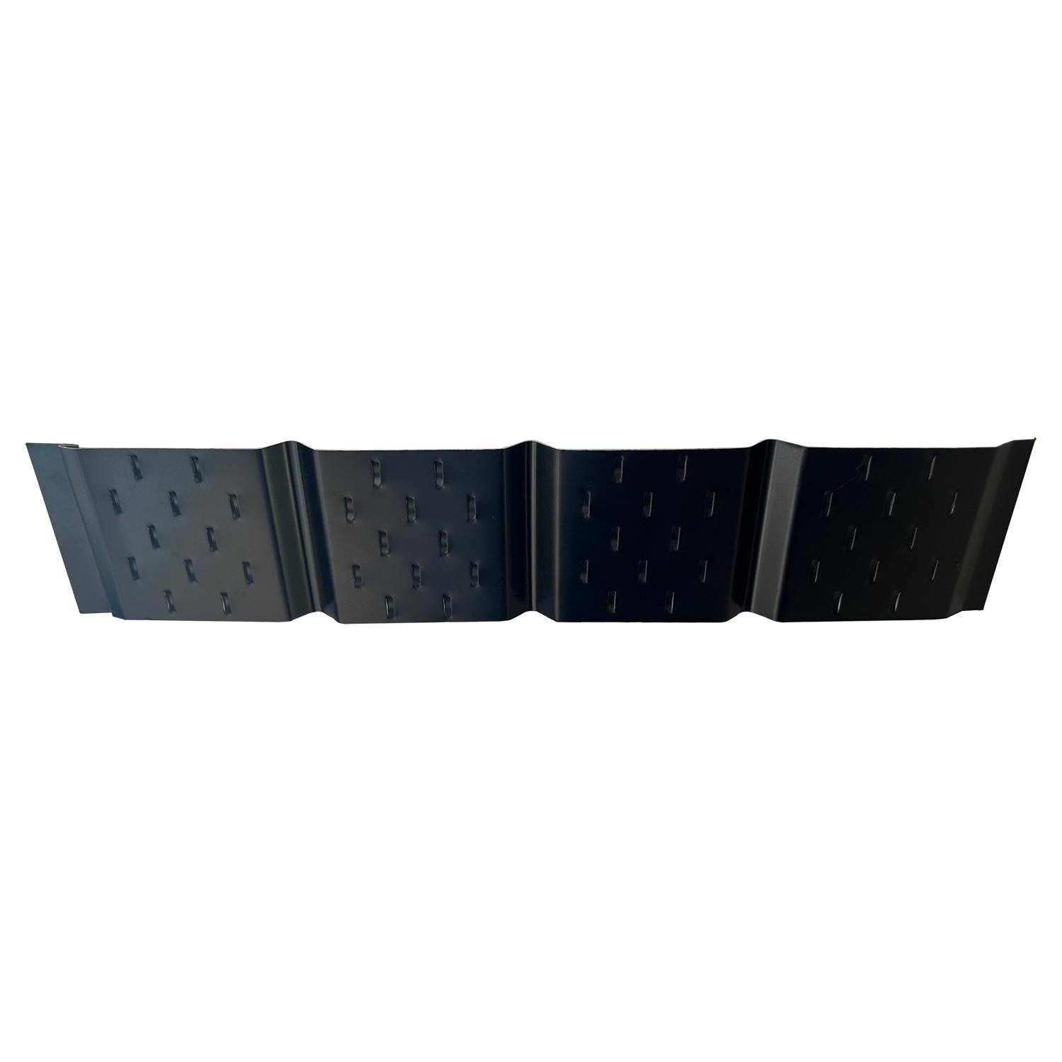 8" Fascia - Ribbed Face 9'10" Black