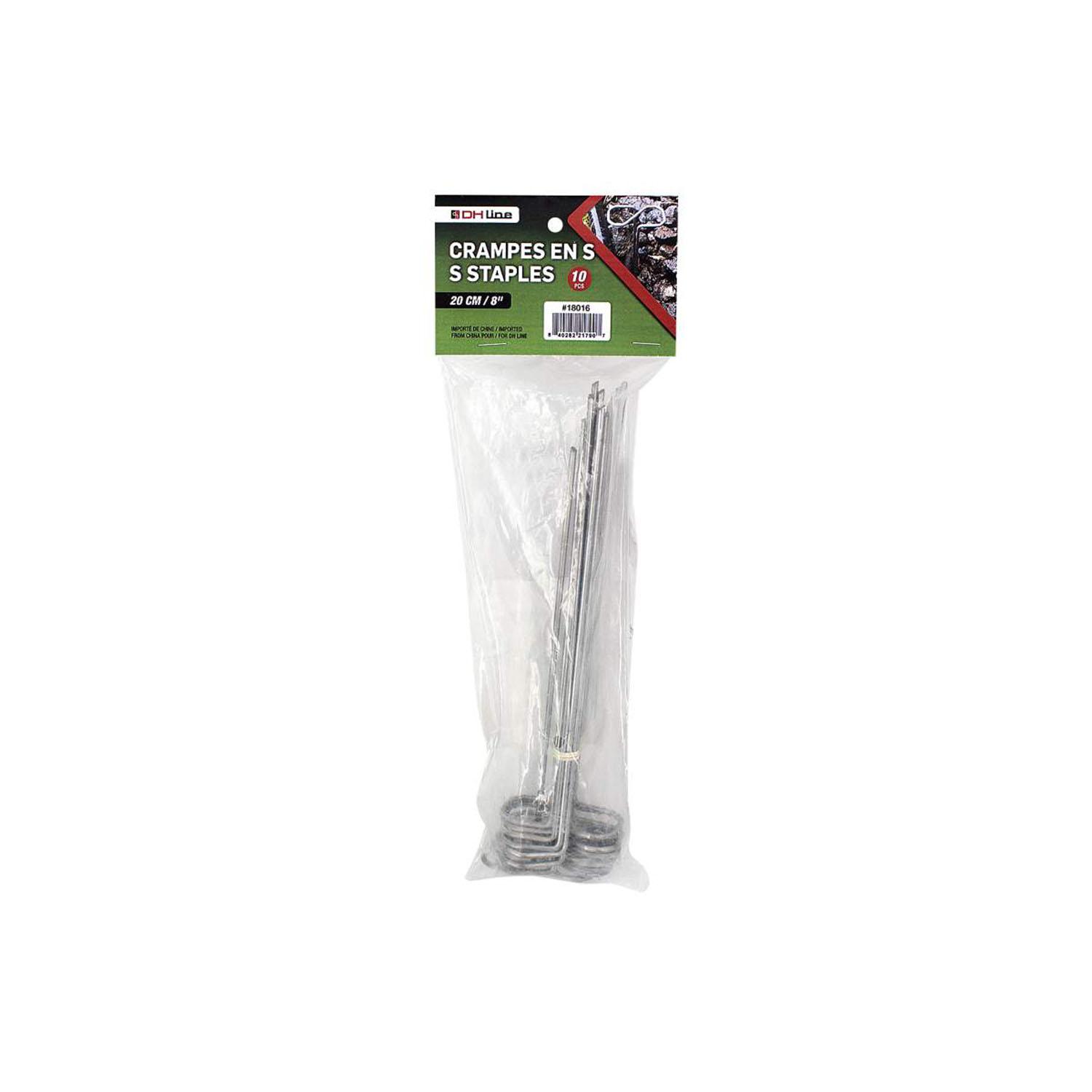 S Staples 8"- 10/Pack