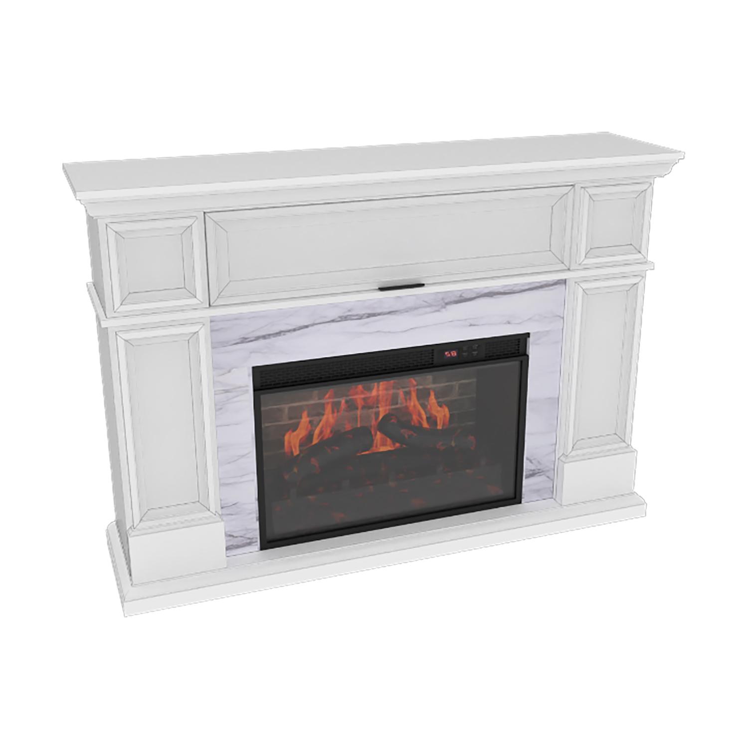 GHP Whitworth 52" Infrared Media Center Electric Fireplace