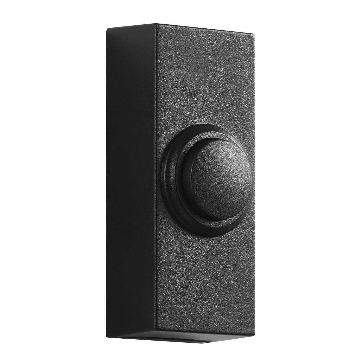 Wireless Push Button Black Plastic