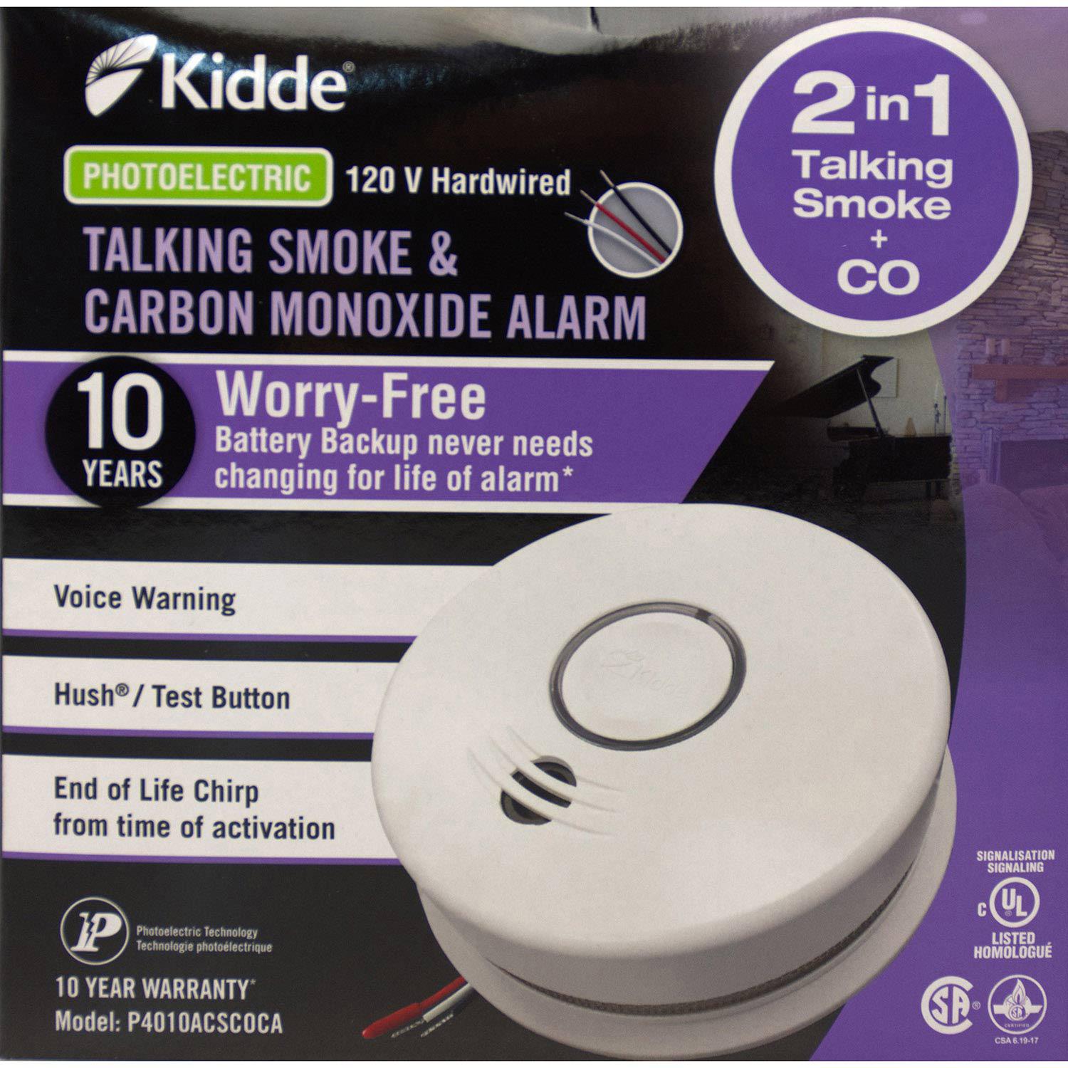 120V AC Talking Smoke & CO Alarm