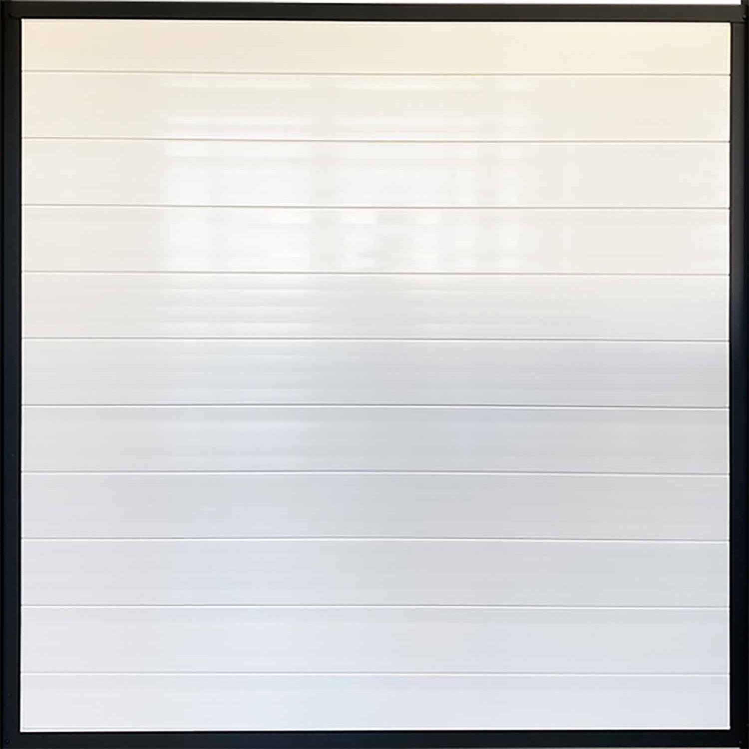 Farmhouse Gate 40'' x 6' White And Black Aluminum Fence Gate