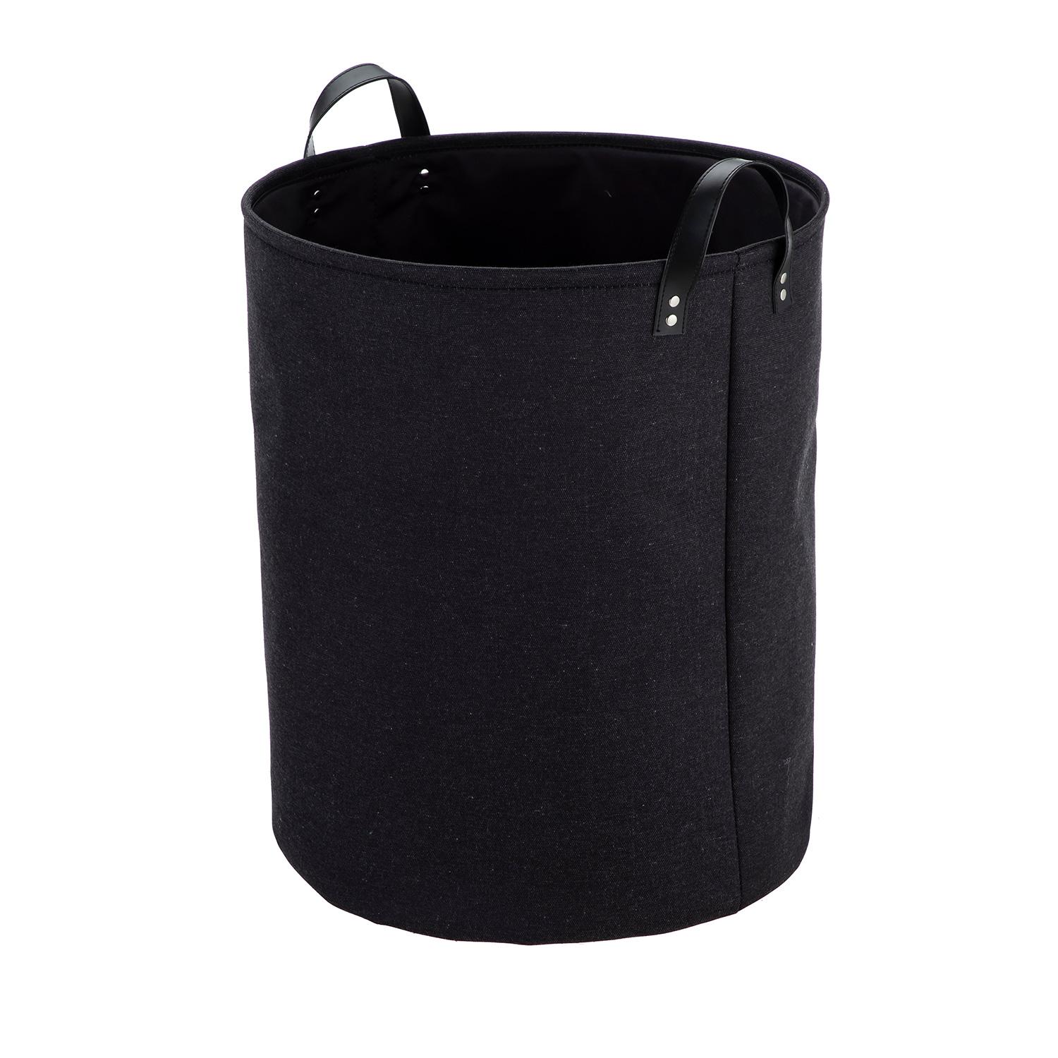 45.7cm Fabric Hamper Solid Black