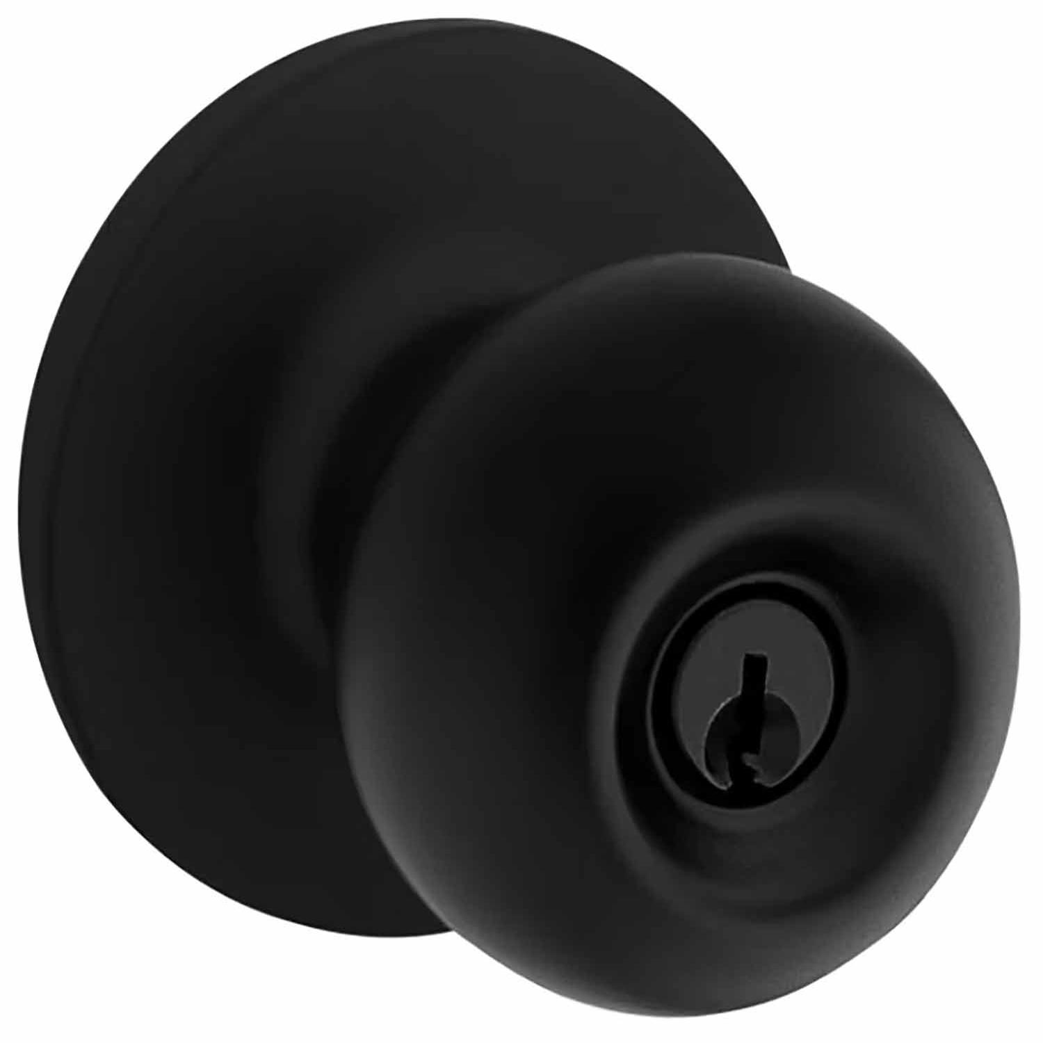 Bouton d’entrée Regina noir mat