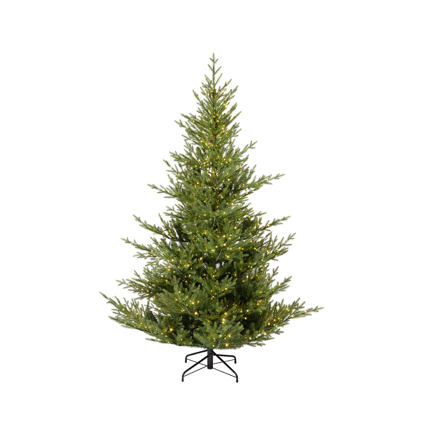 Norway Spruce LED Feels Real Tree 1000 Warm White Light 7.5'