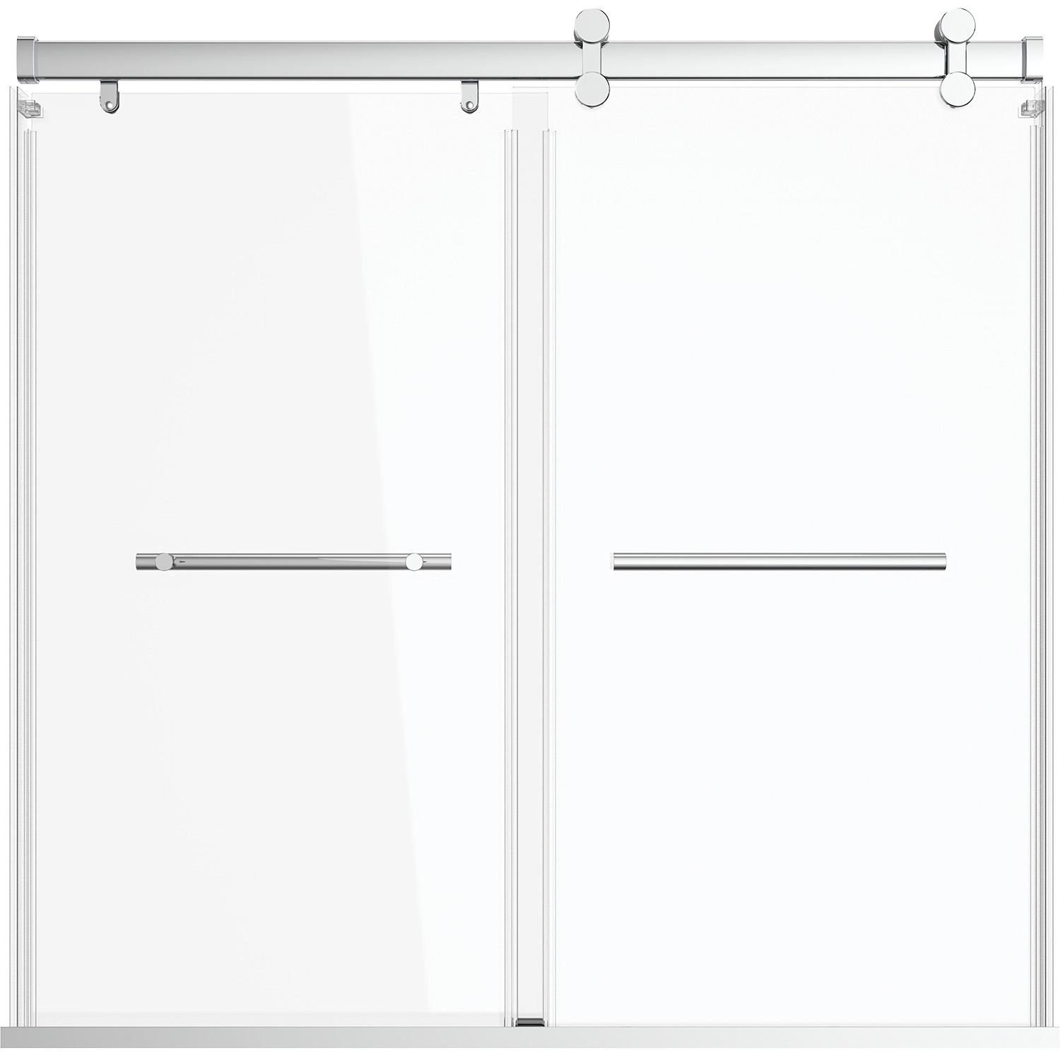 Exploria 51" to 56" Sliding Tub Door Chrome