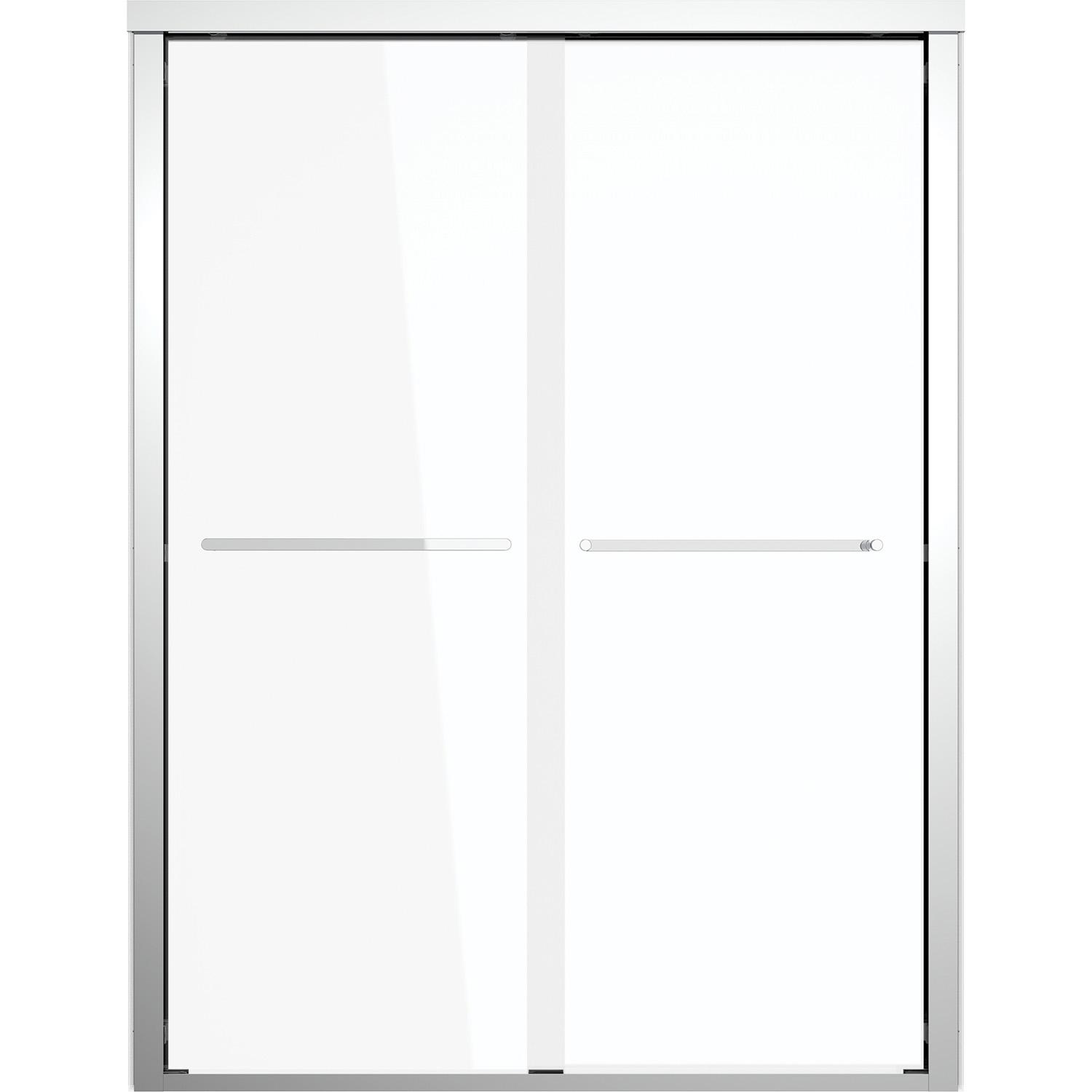 Maynor 52"-56" x 73" Framed Bypass Shower Door Chrome
