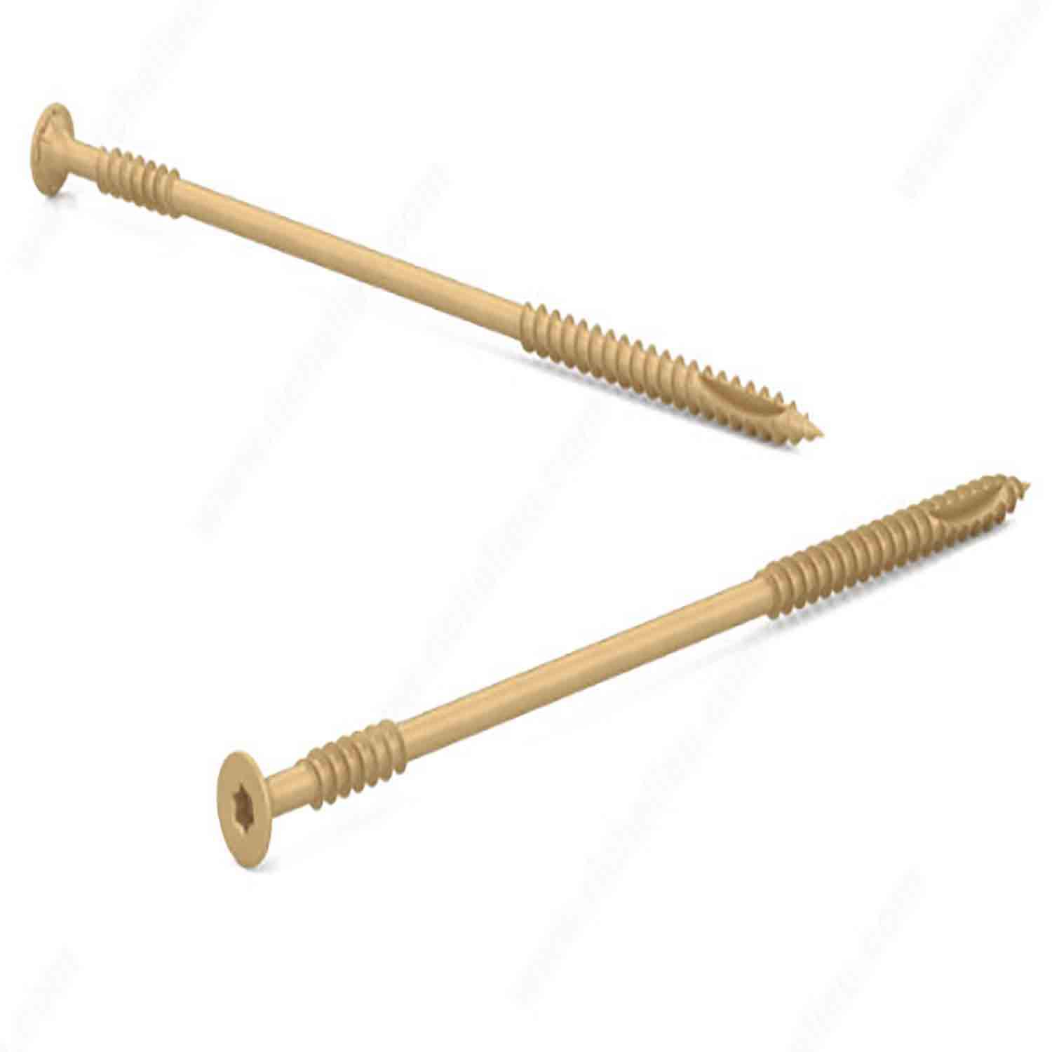 10 x 6 Pwr Evo Double Thread Screw Tan-100/Pack