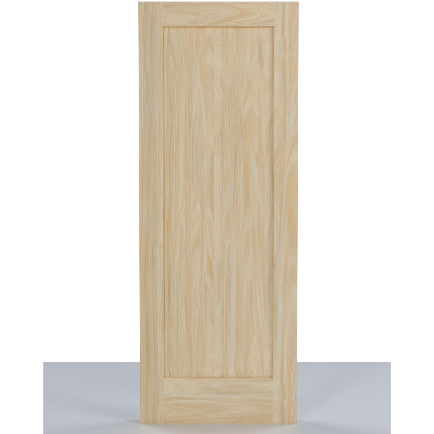 28" x 80" 1 Panel Clear Pine Door