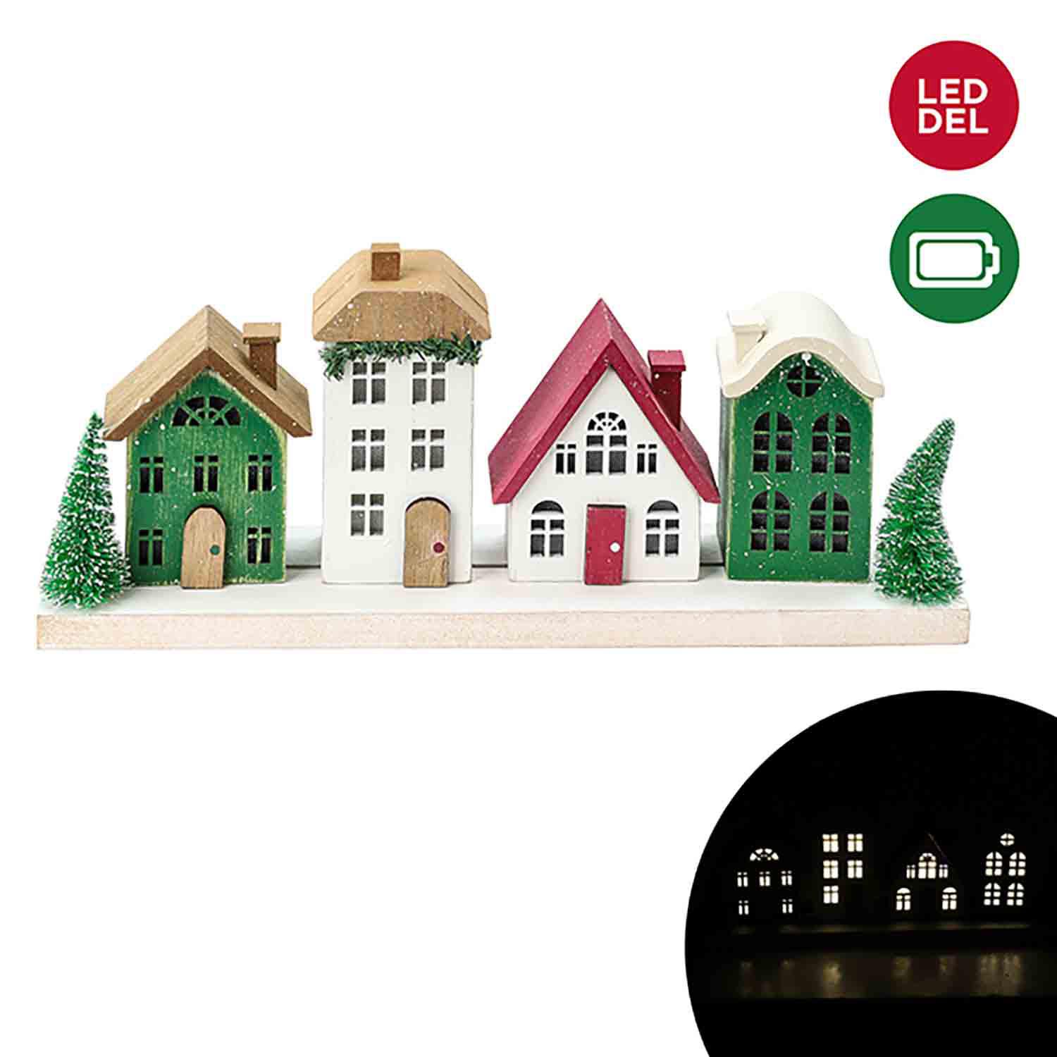 Village LED Battery Operated Light Up