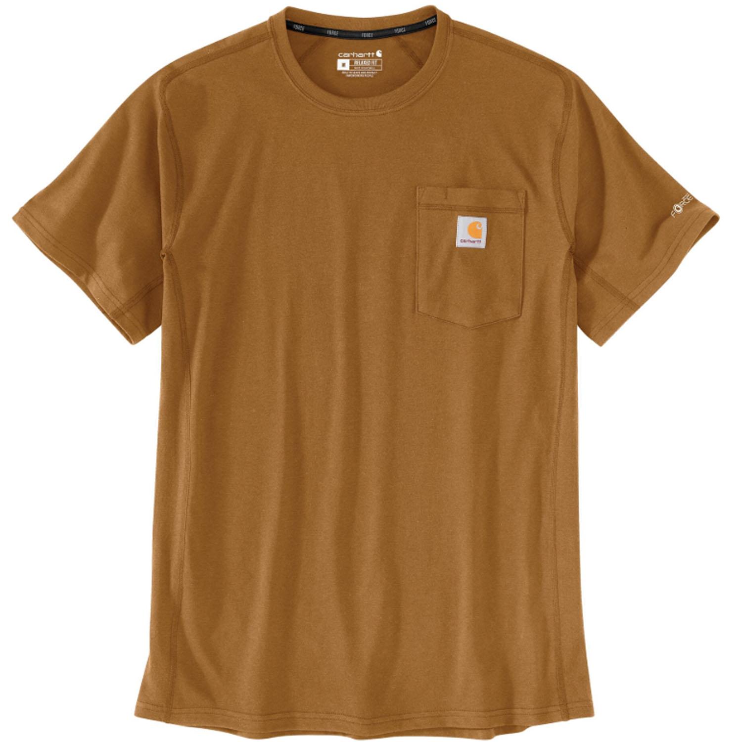 Force Relaxed Fit Short-Sleeve T-Shirt Brown 2XL