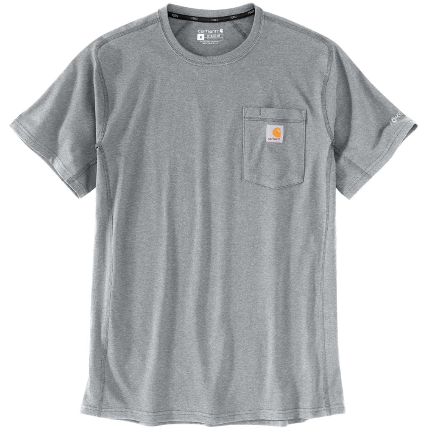 Force Relaxed Fit Short-Sleeve T-Shirt Heather Grey 2XL
