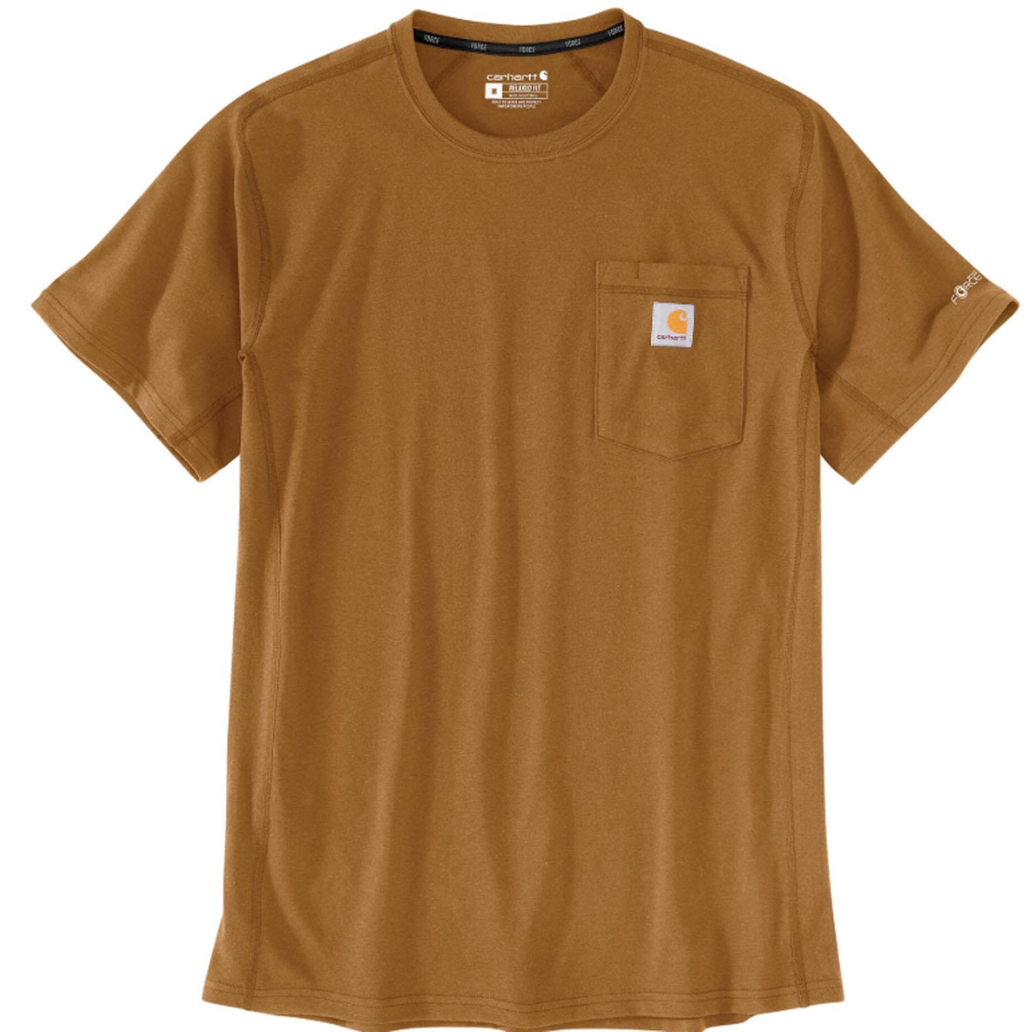 Force Relaxed Fit Short-Sleeve T-Shirt Brown XL