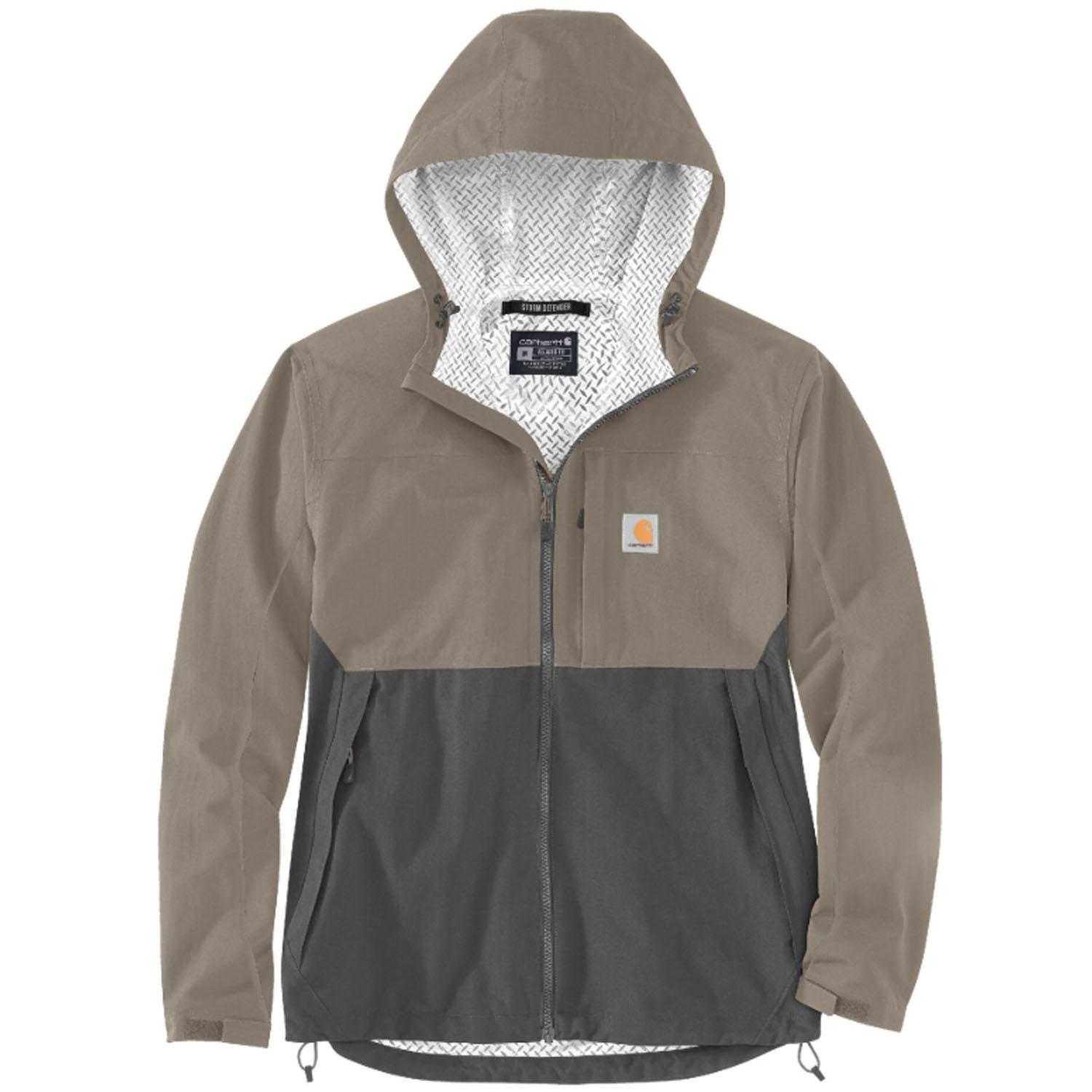 Storm Defender Relaxed Fit Jacket Zipper Desert Gravel M