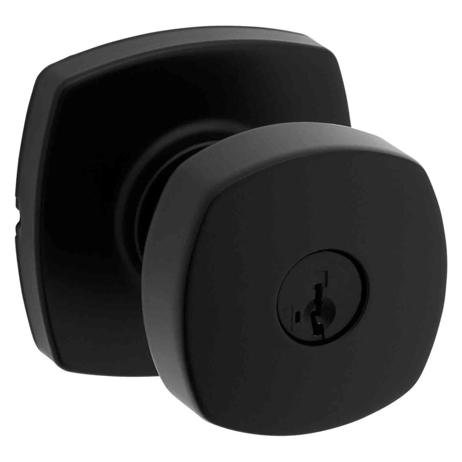 Prague Knob Entry Matte Black